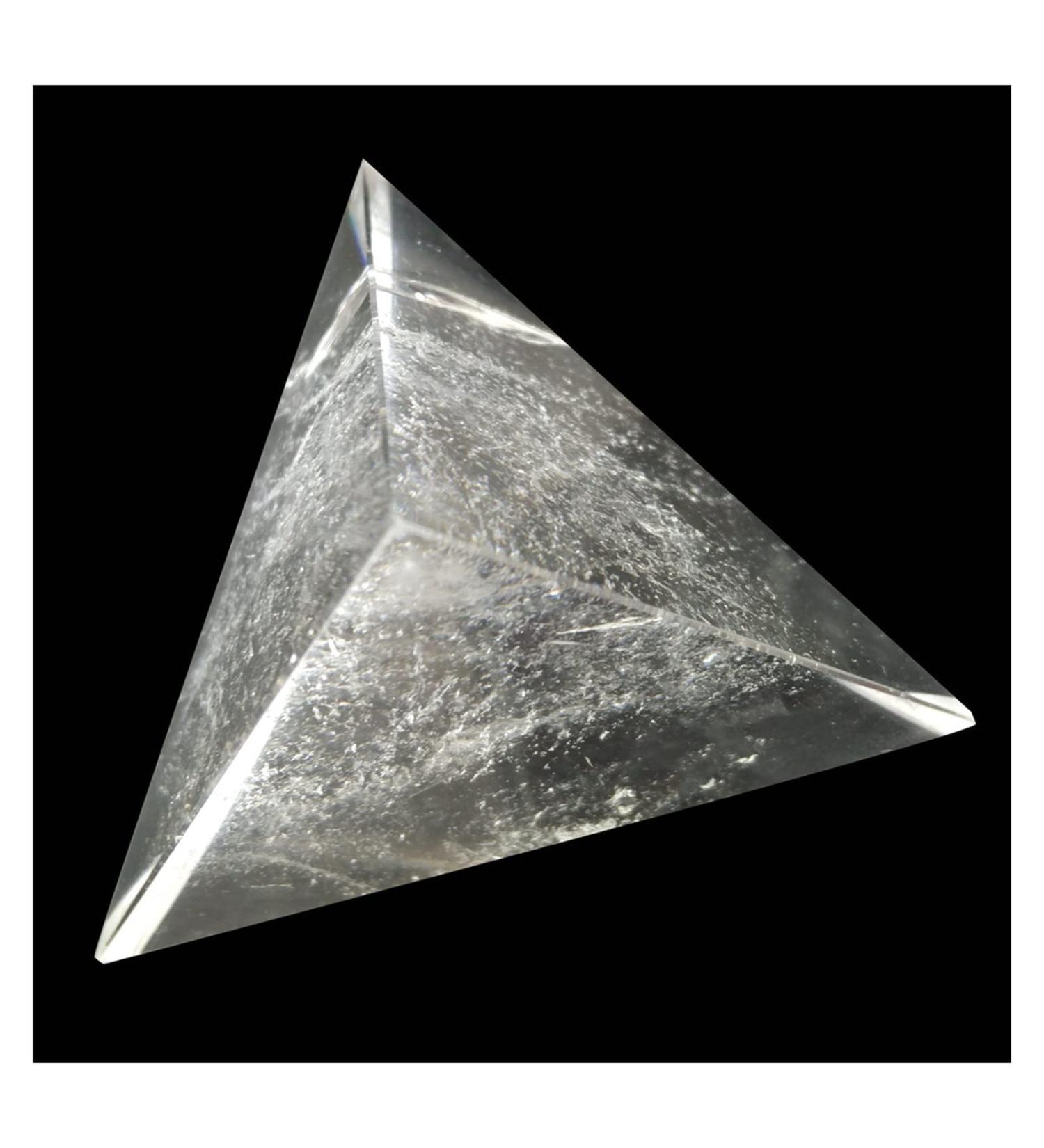Tetrahedron Clear Crystal Pyramid Natural Quartz Pyramide Cristal Home Decor Stone Crystal Reiki - Buy Online on GoSupps.com