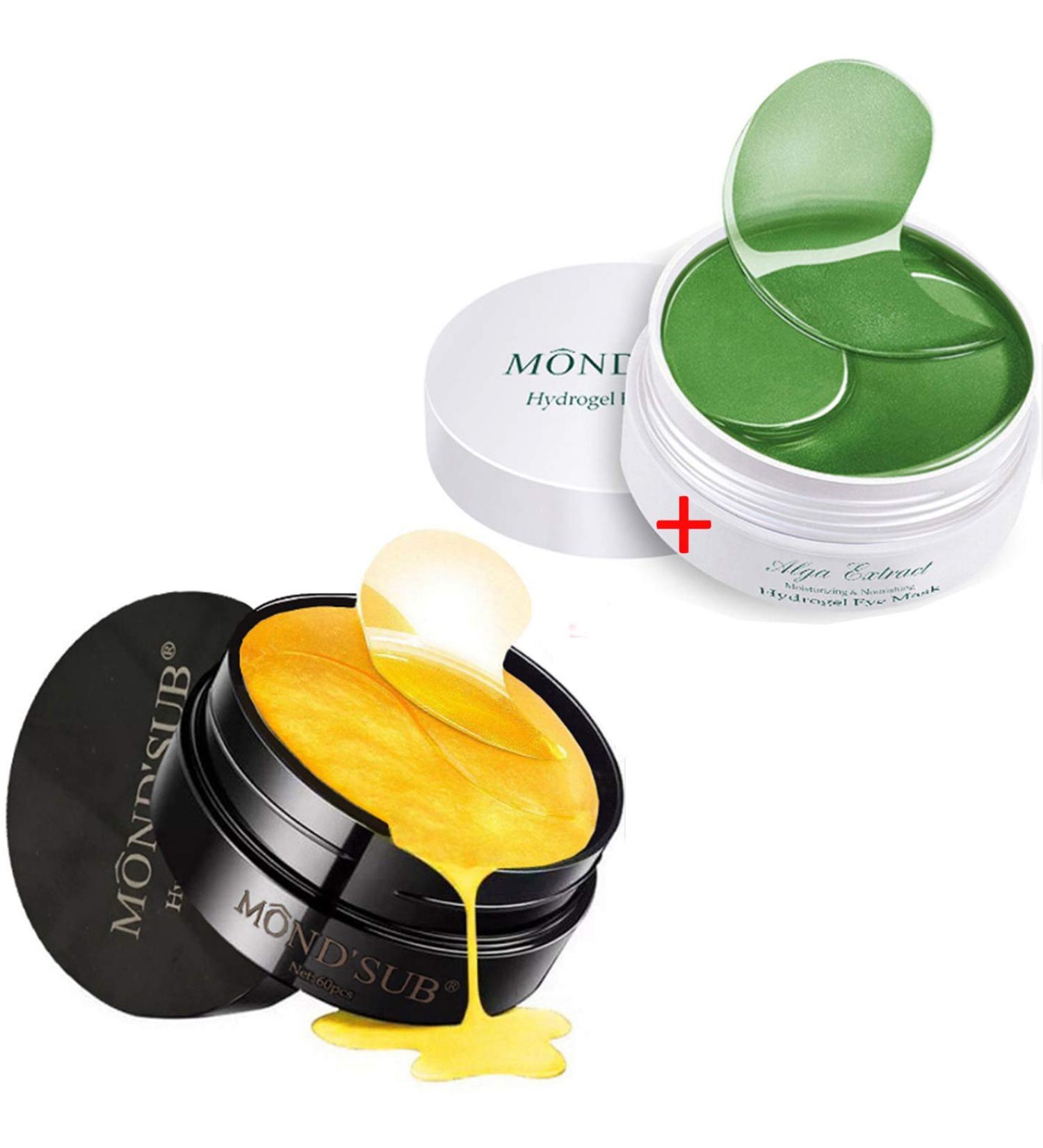 Chlorophyll Algae Extract Collagen Eye Patches - 60 pads for Dark Circles and Under Eye Bags Treatment - Buy Online on GoSupps.com