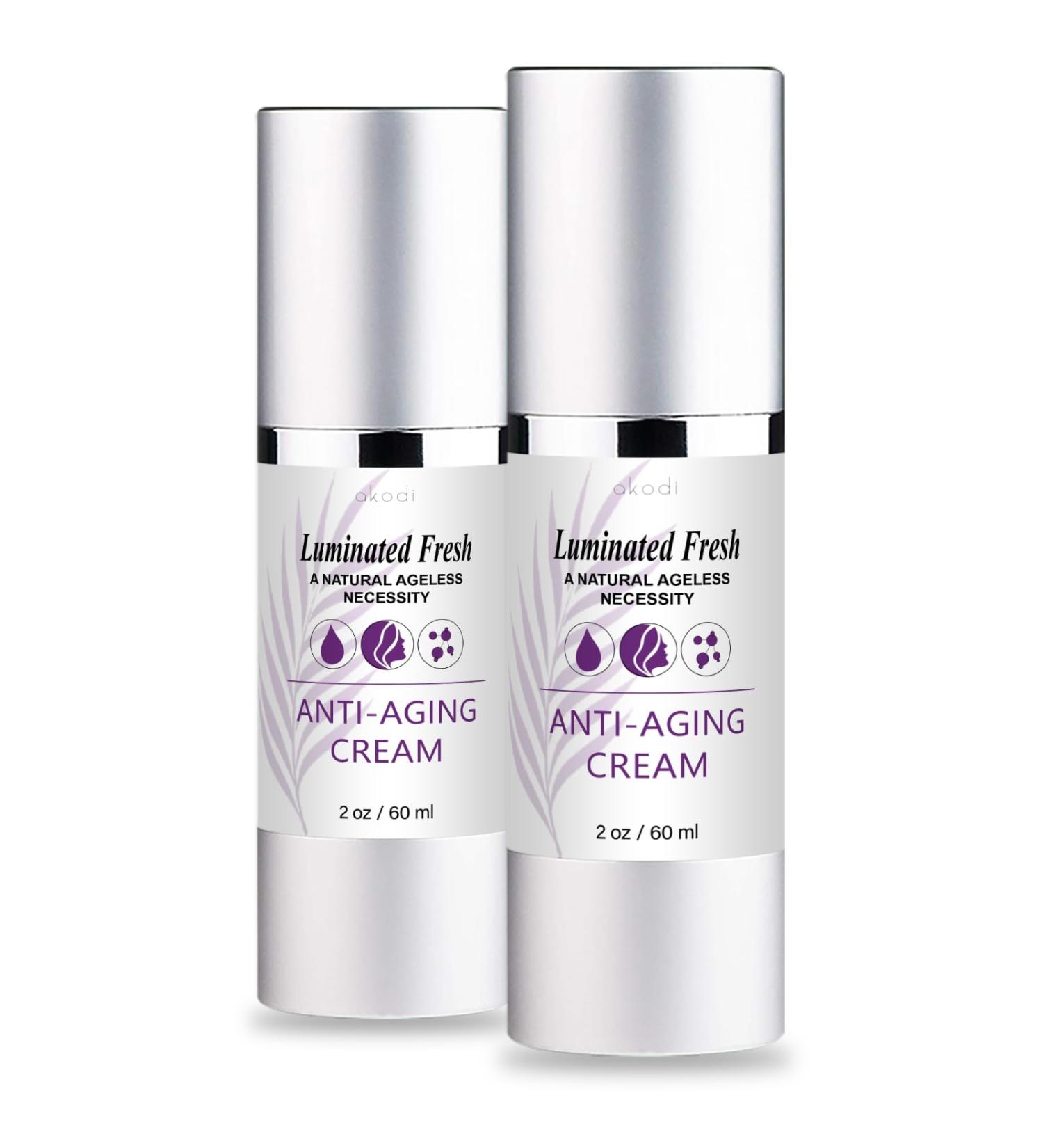 Luminated Fresh - Luminated Fresh Anti-aging Serum - LuminatedFresh Ageless Moisturizing Cream - 2 pack/4 oz