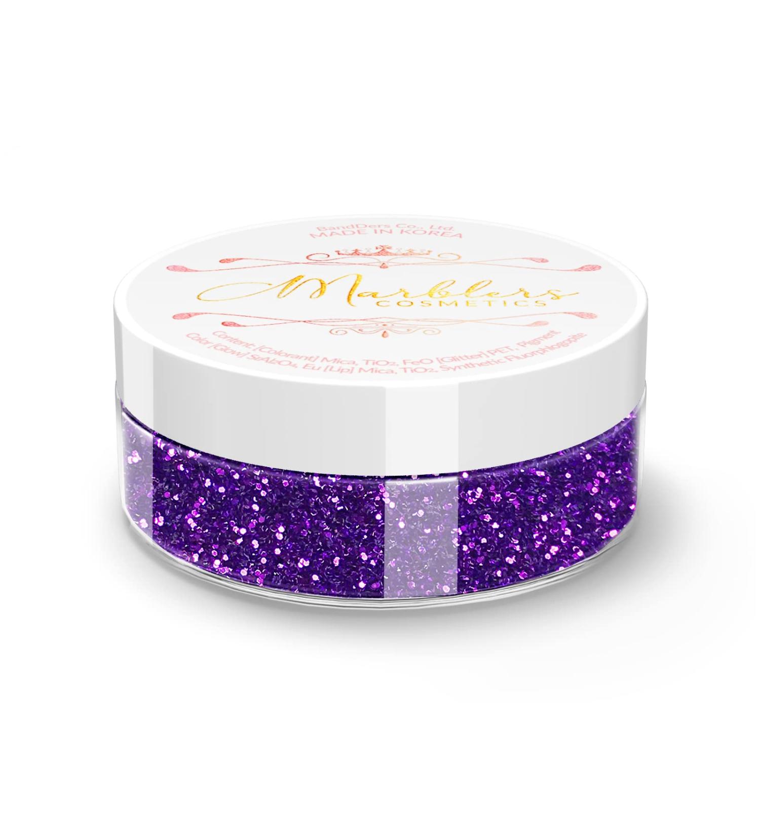 MARBLERS Cosmetic Grade Fine Twinkle Glitter Amethyst 0.18oz - Vegan & Cruelty-Free Glitter for Makeup, Nails, and Body - Purple Amethyst Glitter for Festivals and Parties - Buy Online on GoSupps.com
