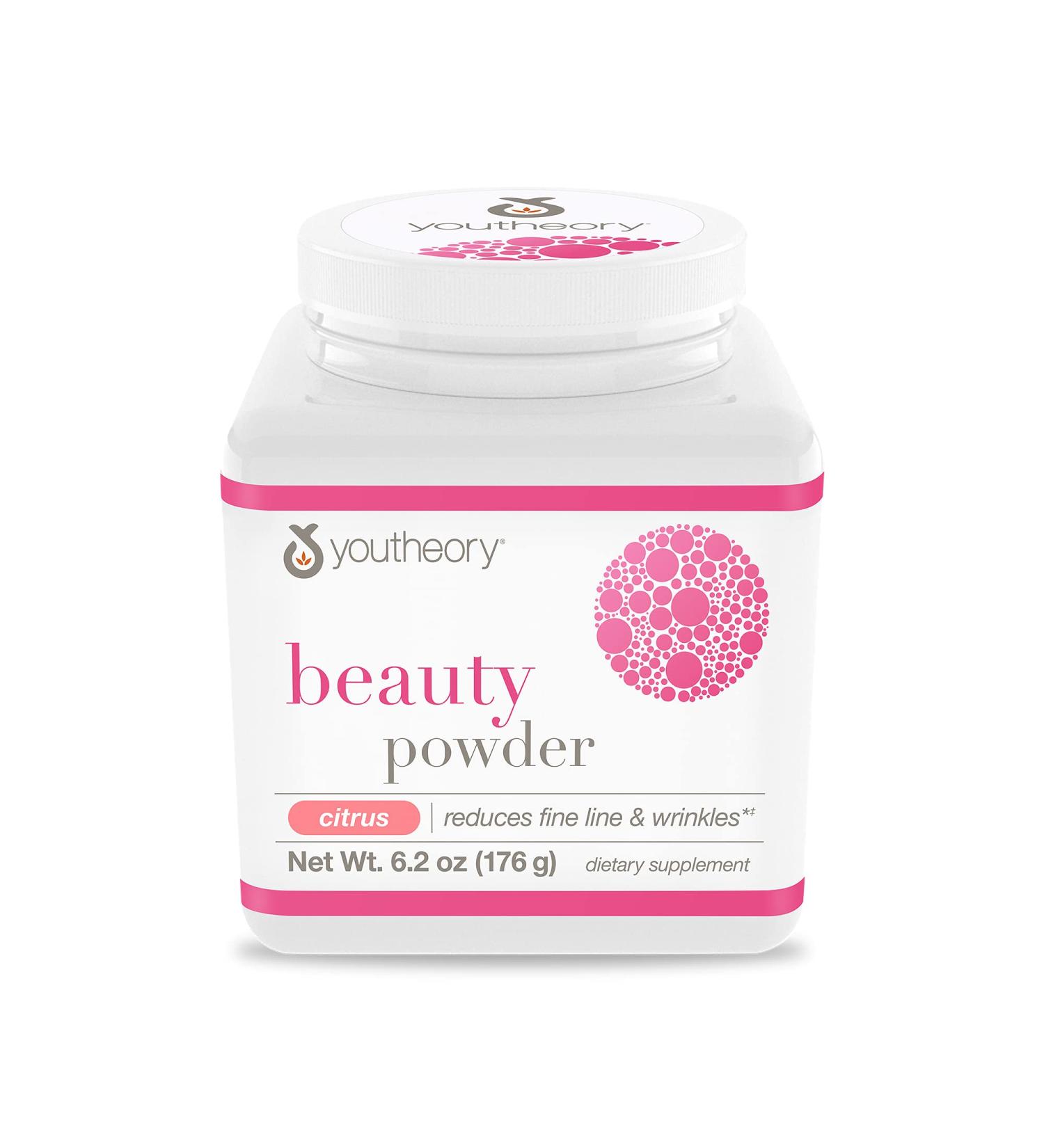 Youtheory Beauty Powder - Citrus Flavor | 21 Servings | Enhance Skin & Hair - Buy Online on GoSupps.com