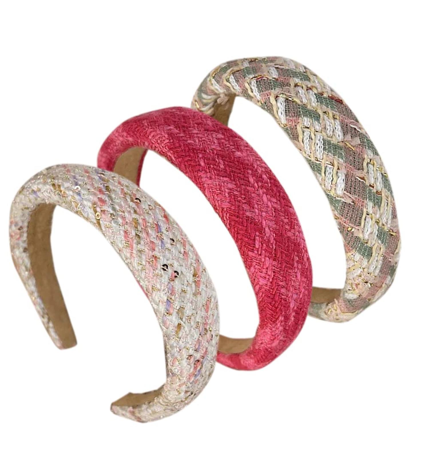 Padded Headband Womens Headbands Fabric Hair Band Alice Band Elastic Headband ladies headbands Hair Accessories for Women and Girl (PinkGezi) - Buy Online on GoSupps.com