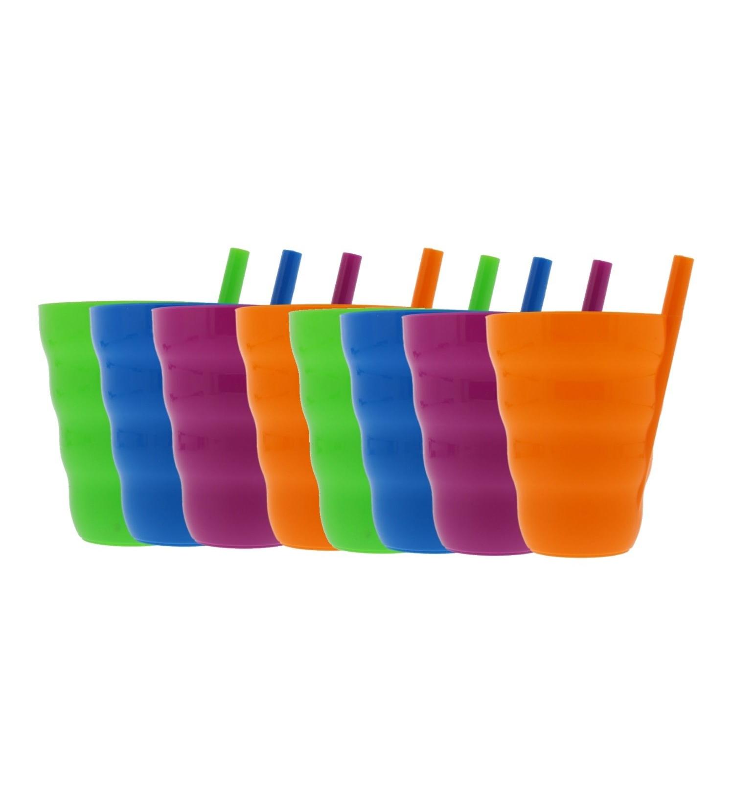 Arrow Sip-A-Cup for Kids - Purple, Blue, Green, Orange (8 Pack) - Buy Online on GoSupps.com
