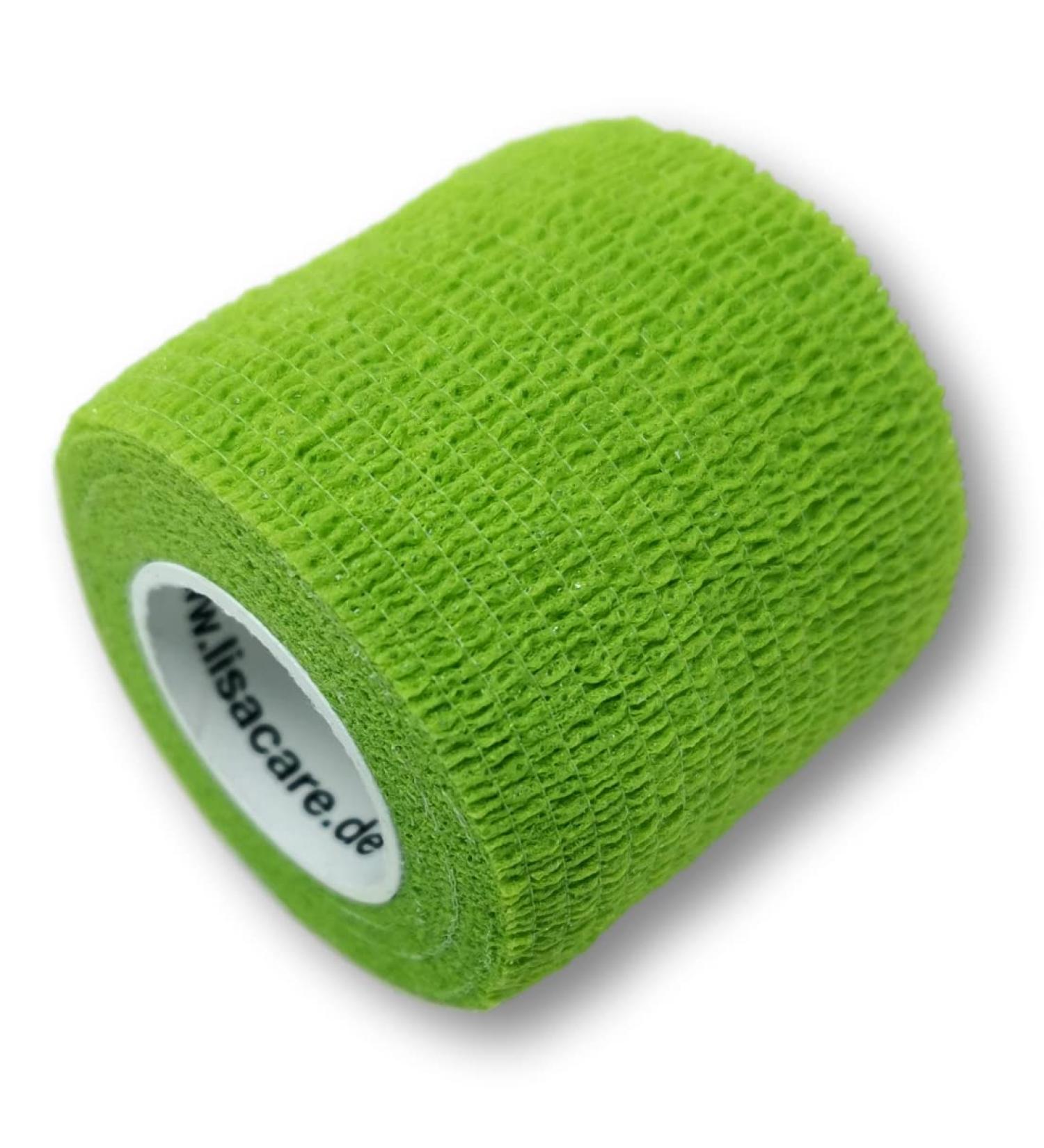 Lisacare Self-Adhesive Medical Device - 12 Rolls (5cm) - Wristlagen Wristwell - Sensitive & Dirt Repellent - Light Green Color Selection - Buy Online on GoSupps.com
