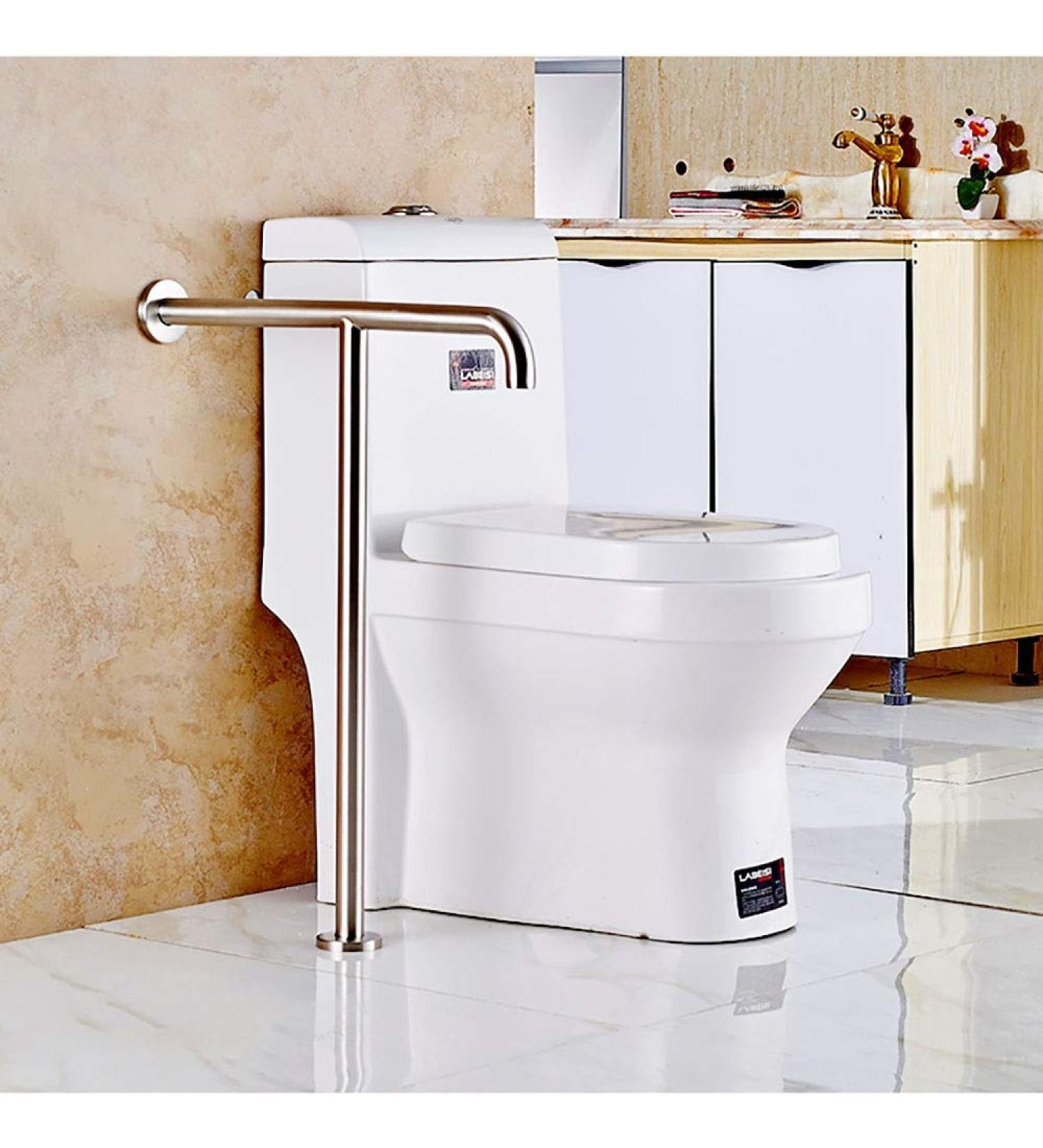 Bathroom Grab Bar Safety Support Rail Stainless Steel T-Shaped Bathroom Grab Bar Bathroom Grab Rails for The Shower Wall Mounted Flo - Buy Online on GoSupps.com