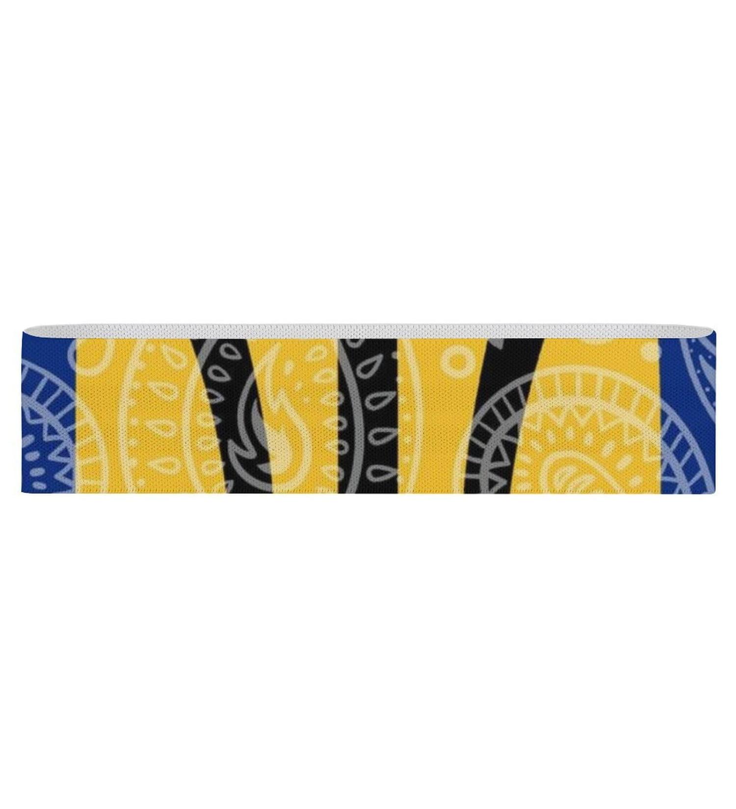 Shop Paisley & Barbados Flag Yoga Bands - Comfort Leg & Booty Resistance Straps for Physical Therapy | International Shipping Available - Buy Online on GoSupps.com