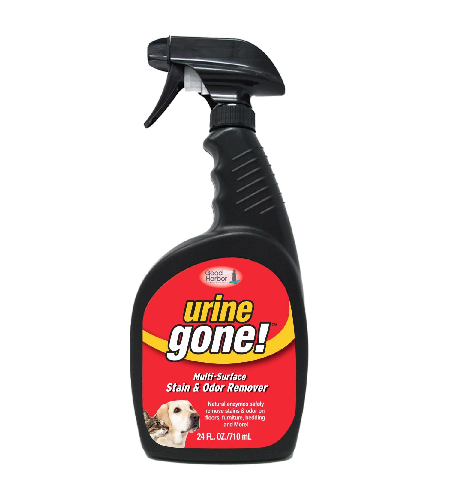 Urine Gone Stain & Odor Eliminator: Professional Strength Fast-Acting Enzyme-Based Solution Instantly Penetrates and Neutralizes into the Fibers of a Carpet Stops Pets from Remarking - Buy Online on GoSupps.com