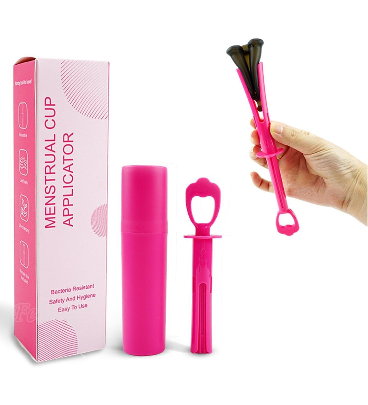 Menstrual Cup & Tampon Applicator Set - Easy Insertion & Removal for Women - Period Cup Remover Included - Buy Online on GoSupps.com