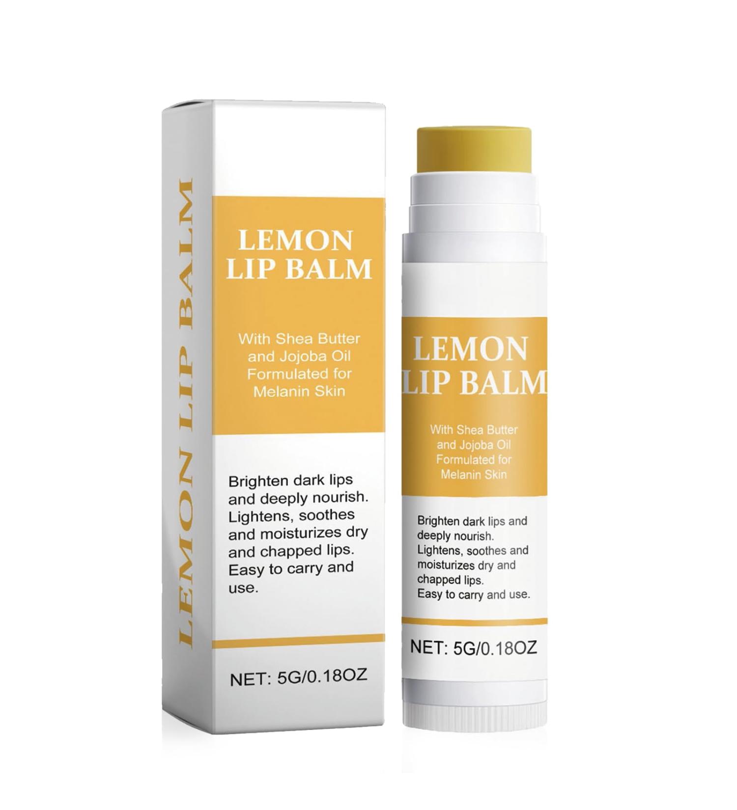 Lemon Ginger Lip Balm - Bees Wax Free Vitamin C Lip Moisturizing Balm Prevents Dry Reduces Lip Lines Organic Turmeric Lip Balm (1) - Buy Online on GoSupps.com