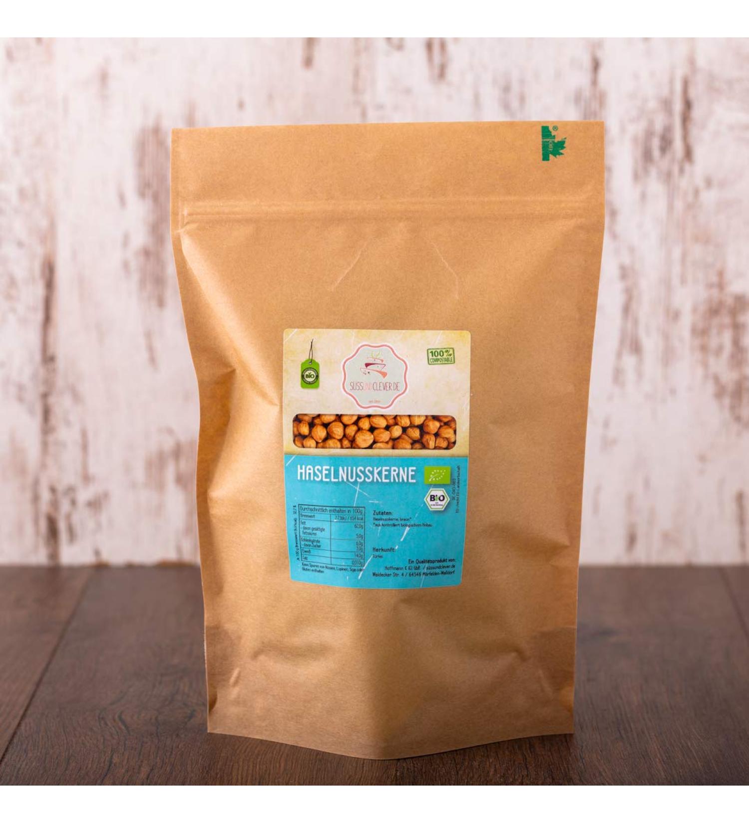 Bio Haseln sse 1.0 kg | Premium Qualit t | Plastikfrei & kologisch | S ssundclever.de Hazelnut Kernels - Buy Online on GoSupps.com