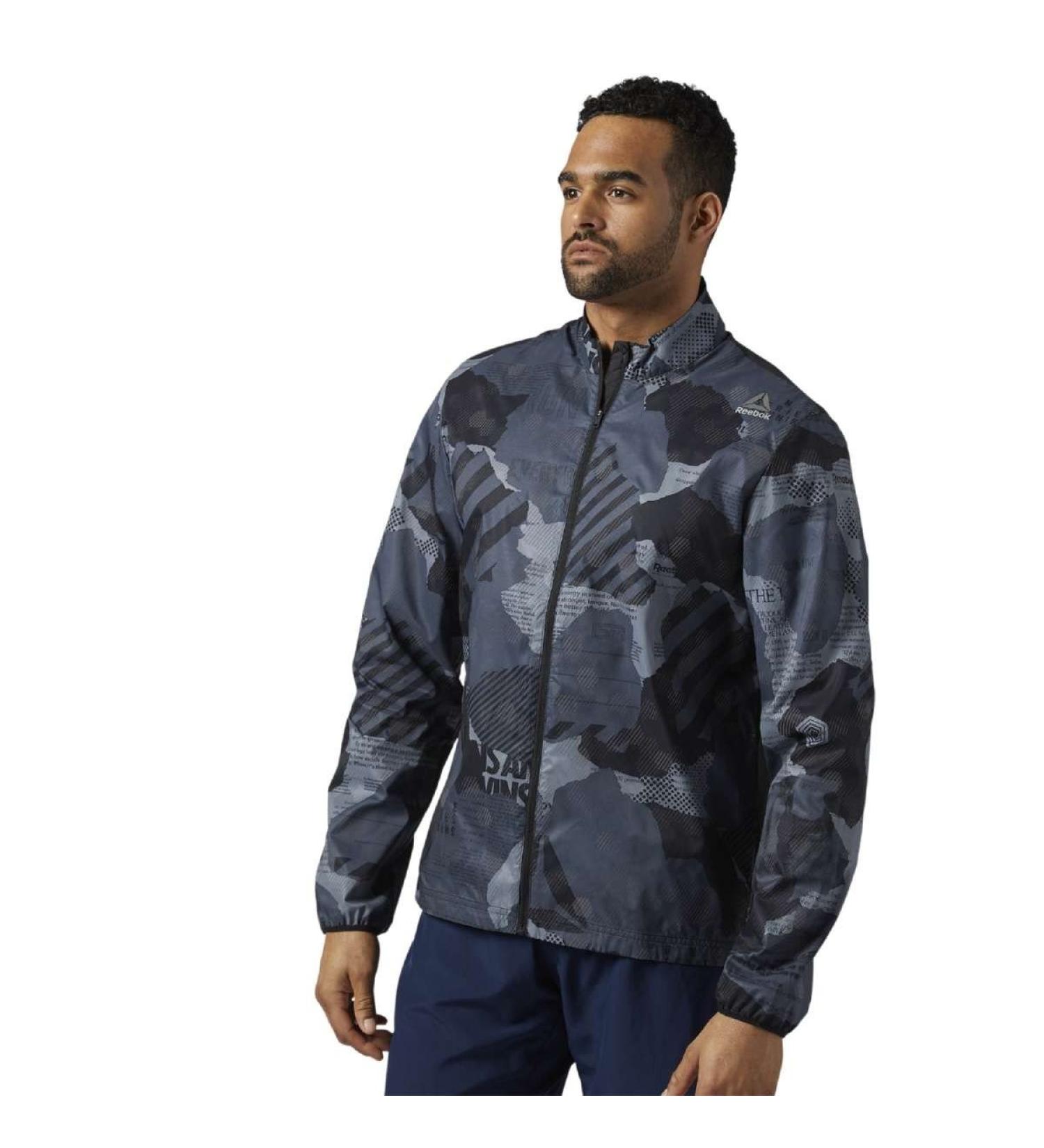 Reebok Men's OSR Reflect Jacket L - Multicolor (Astdus) | Shop Internationally | Fast Shipping - Buy Online on GoSupps.com