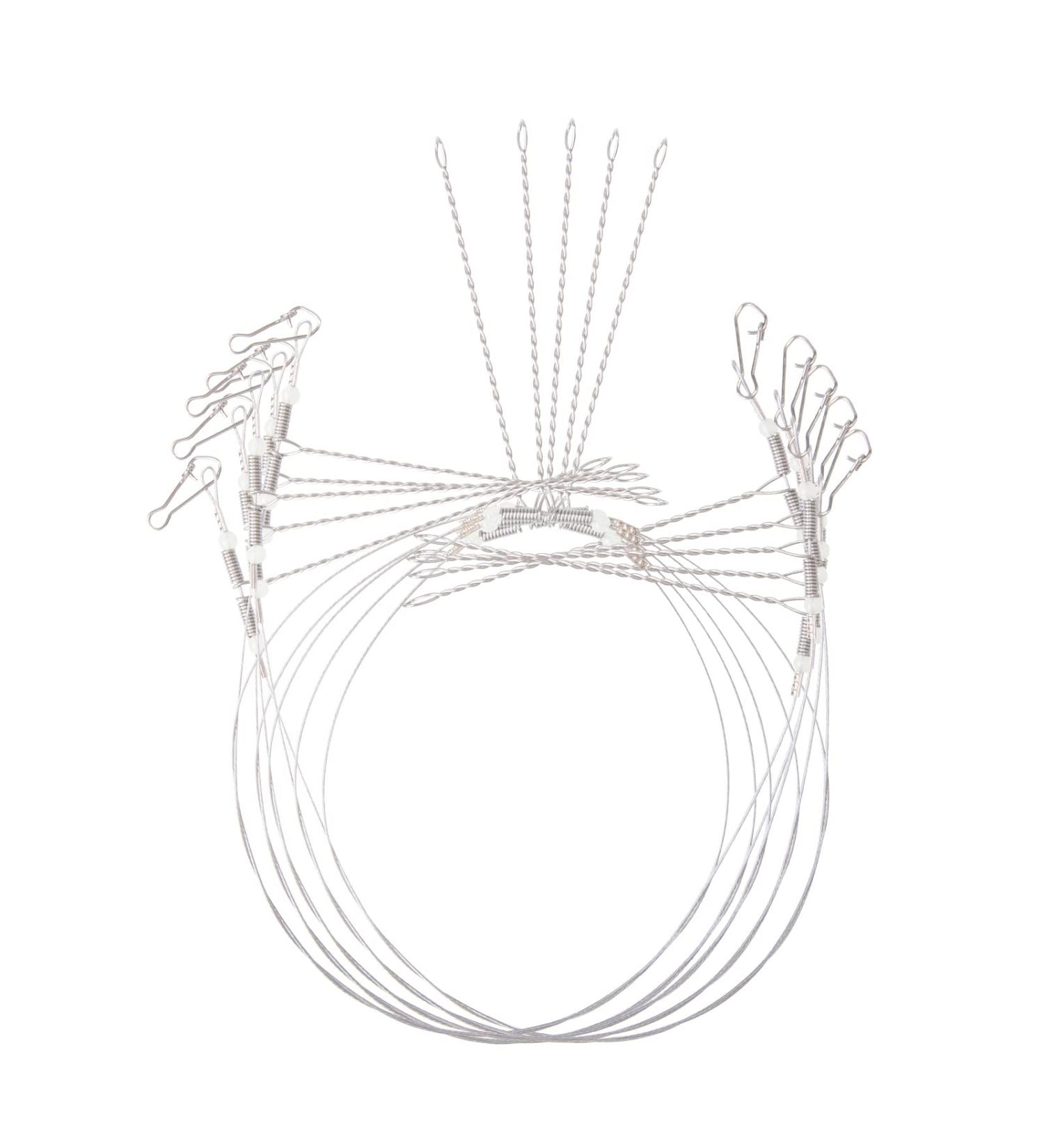 Stainless Steel Fishing Leader Rigs with Swivels and Snaps - Fishing Tackle Kit for Lures, Bait, Hooks - Buy Online on GoSupps.com