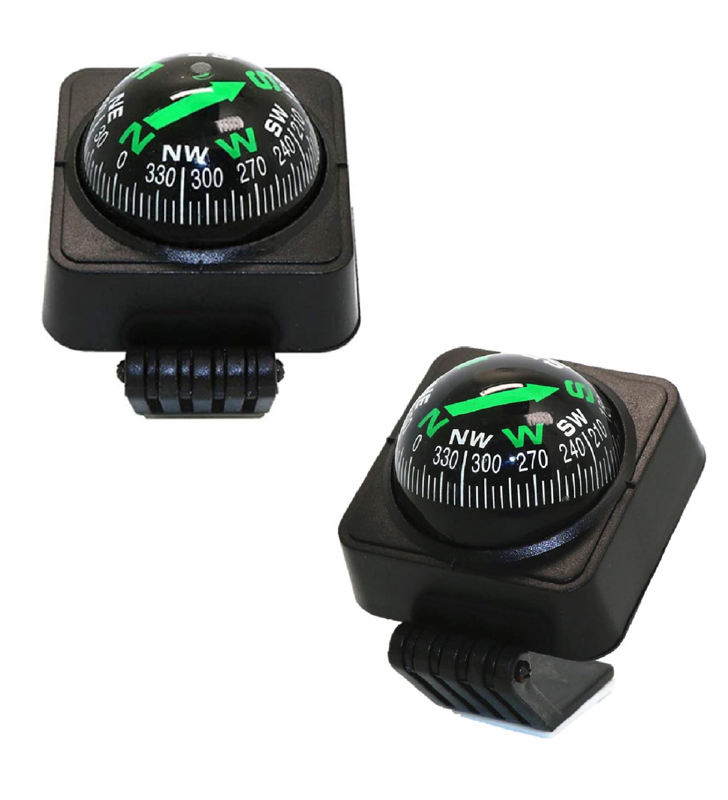 Buy Auto Compass | Universal Vehicle & Mini Pocket Compass - 2 Pieces for Survival & Navigation - Buy Online on GoSupps.com