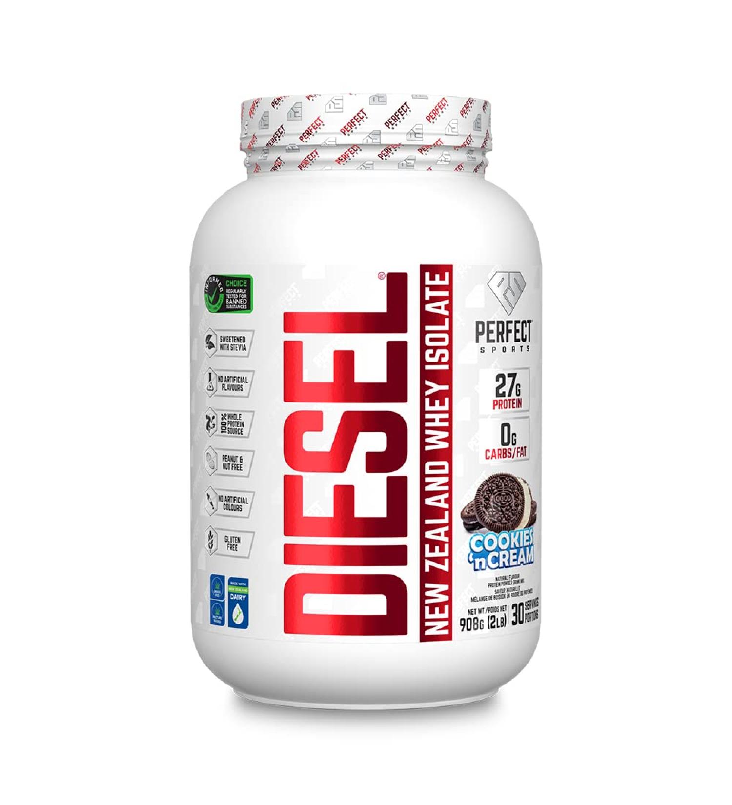 Buy PERFECT SPORTS DIESEL New Zealand Whey Isolate Cookies n Cream 2LB | International Shipping Available - Buy Online on GoSupps.com