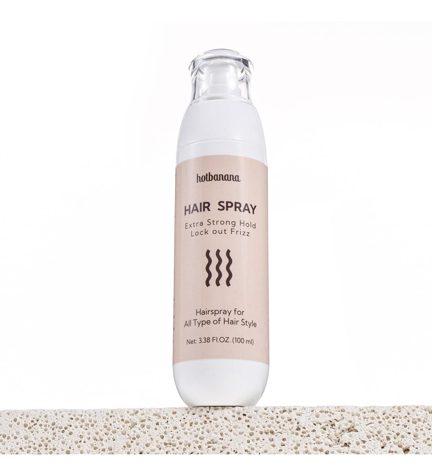 hotbanana Hairspary Extra Hold Hair Spray for All Type Hair Windproof Hairspray 3.38 fl.Oz Long Lasting Hairspary Creates Volume Frizz Control Strong Hold Hairspray - Buy Online on GoSupps.com