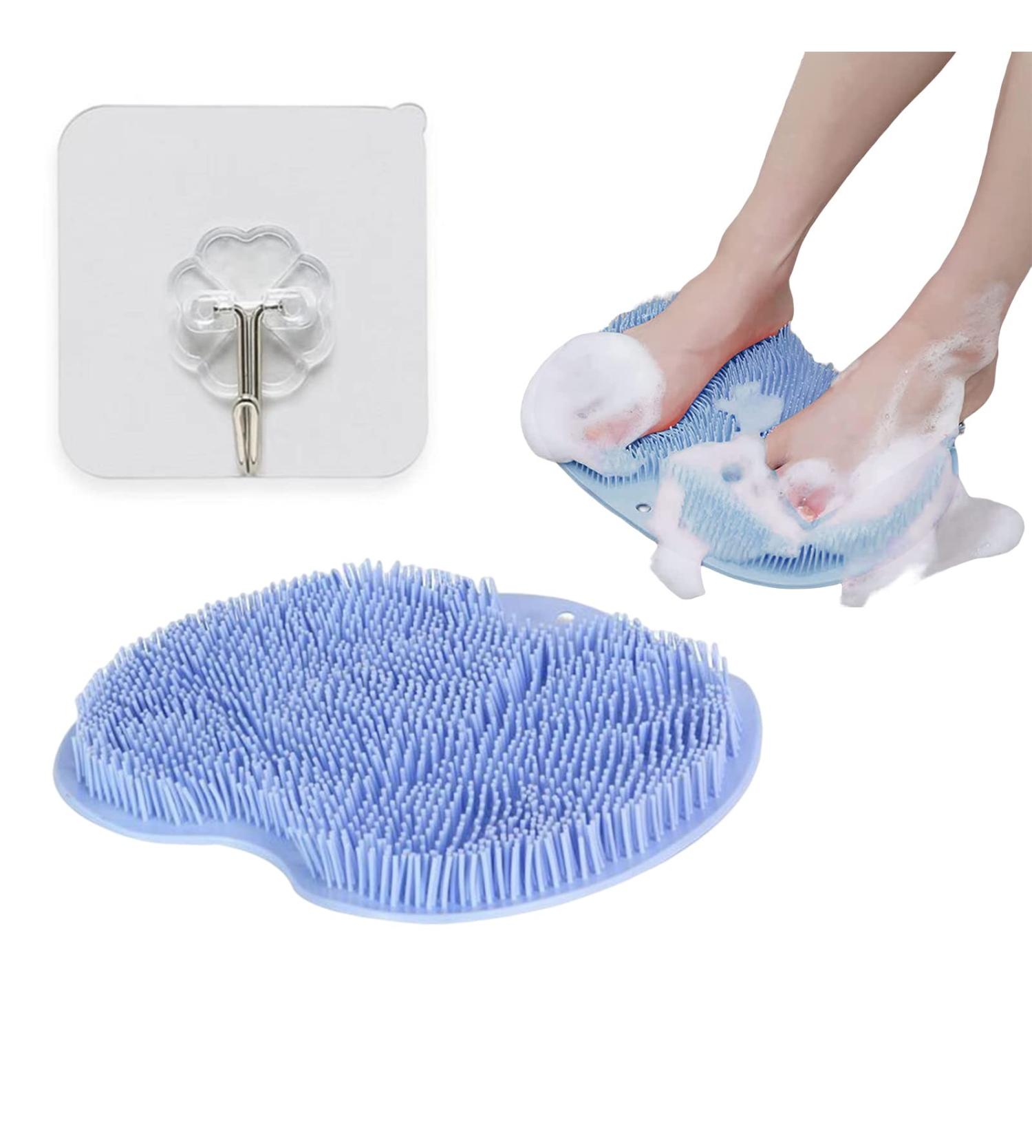 Shower Foot Scrubber - Wall Suction Exfoliation Mat for Spa Foot Care - Buy Online on GoSupps.com