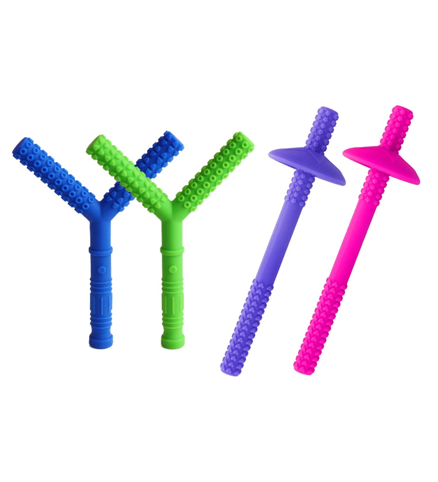 4-Piece Sensory Chewing Chains | Food-Safe Silicone Oral Engine & Chewing Rings for Kids | Portable Relief for Biting Needs - Buy Online on GoSupps.com
