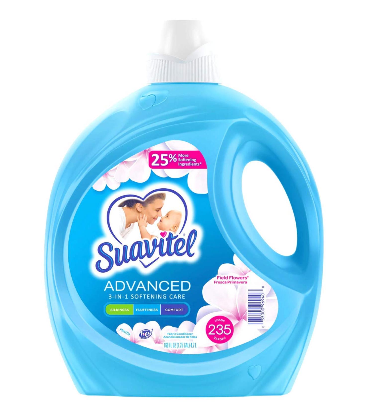 Suavitel Advanced Liquid Fabric Softener Field Flowers 160 Fluid Ounce