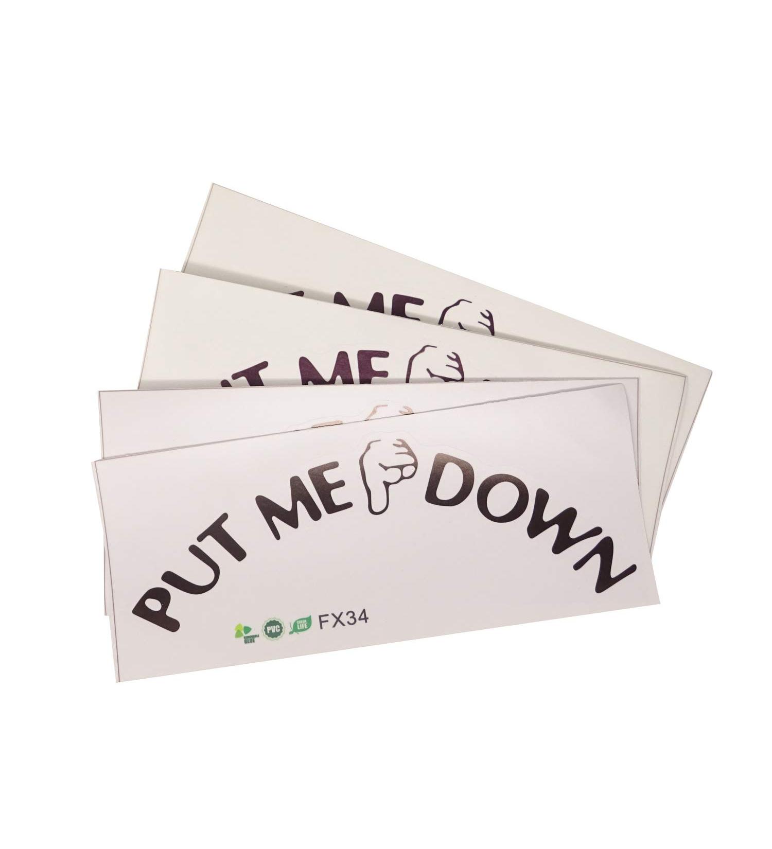 Honbay 4 Sets Funny Put Me Down Toilet Seat Stickers - Waterproof & Removable (Black) - Buy Online on GoSupps.com