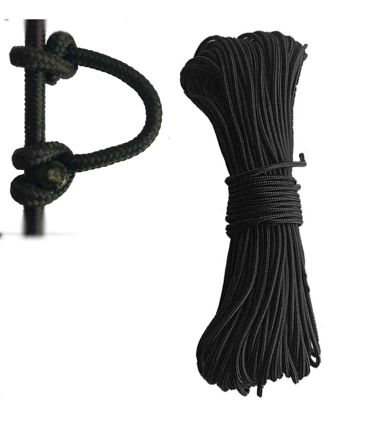 CUPID 12ft Archery D Loop Rope Bow String Release Nock Wire U Nok Ring Black - 2.4mm - Buy Online on GoSupps.com