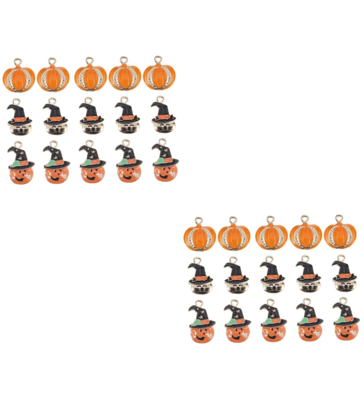 Tofficu 30 Pcs Halloween Alloy Drip Oil Pendant Pendant Keychain Mixology Metal Charms Key Chain Funny - Buy Online on GoSupps.com