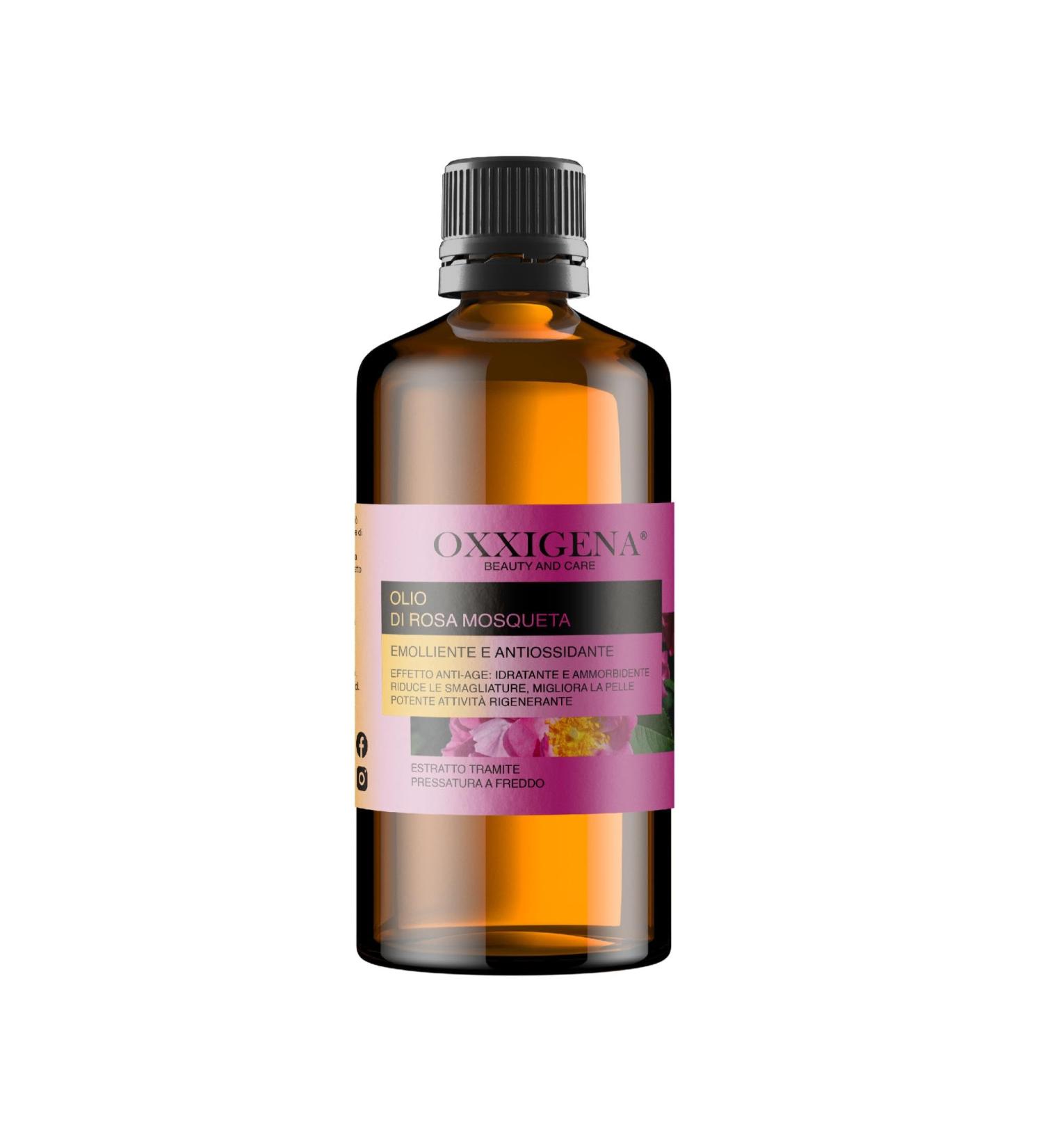 Oxxigena - 100% Pure Rosehip Oil 250 ml Bottle Versatile Moisturizer for Dry and Chapped Skin Ideal for Wrinkles Scars Nails or Hair - Buy Online on GoSupps.com