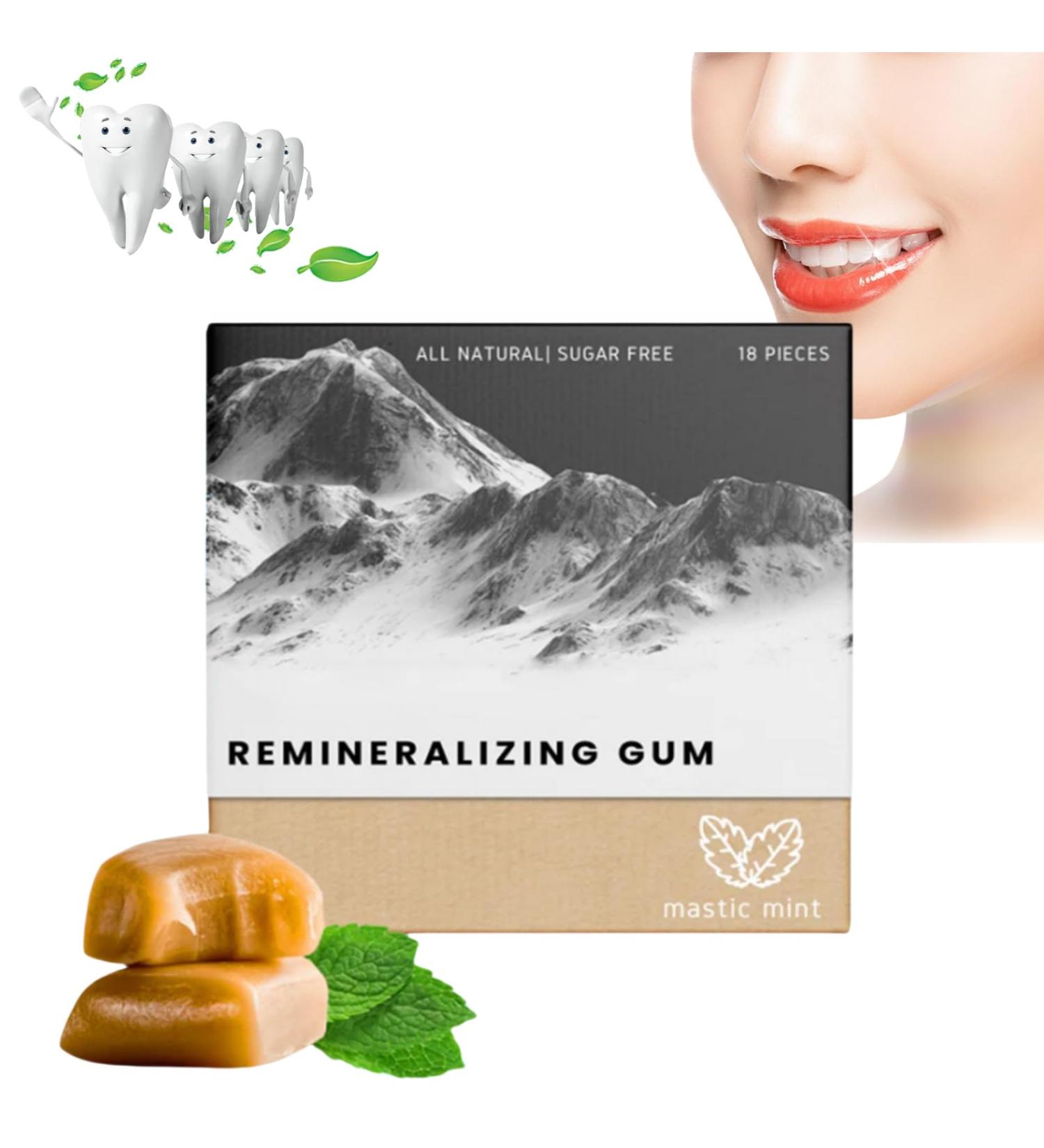 Larineco Remineralizing Gum Larineco Remineralizing Gum Chewing Gum Under Brush Chewing Gum Organic Mastic Mint Miracle Remineralizing Chewing Gum Underbrush Gum (18Pieces) - Buy Online on GoSupps.com