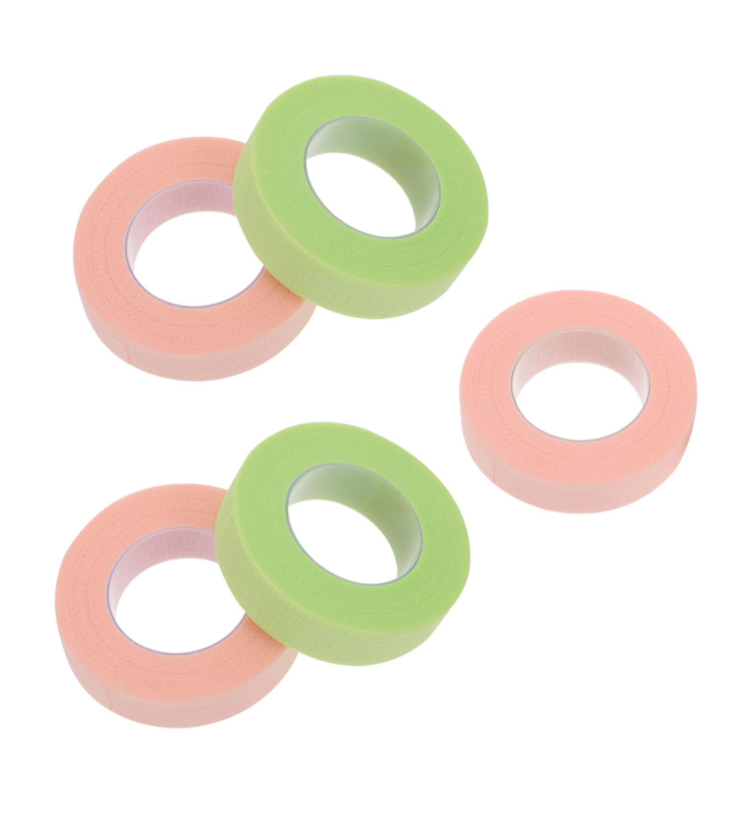 Ipetboom 5 Rolls Grafting Eyelash Tape Eyelash Patches Adhesive Fabric Tape Green Tape Holder Sensitive Lash Tape for Lash Extension Breathable Stickers Non-woven Fabric - Buy Online on GoSupps.com