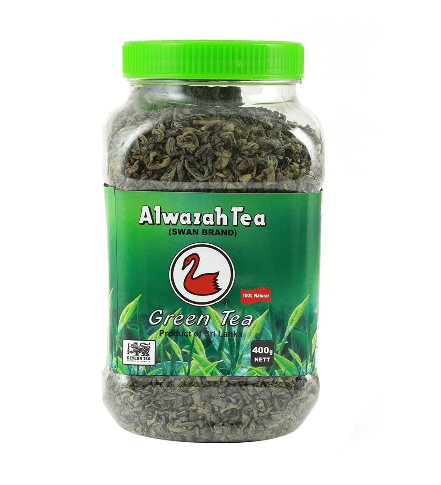 ALwazah Tea - 100% Pure Ceylon Loose Green Tea - Large Leaves (Green 400g) Green 400g - Buy Online on GoSupps.com