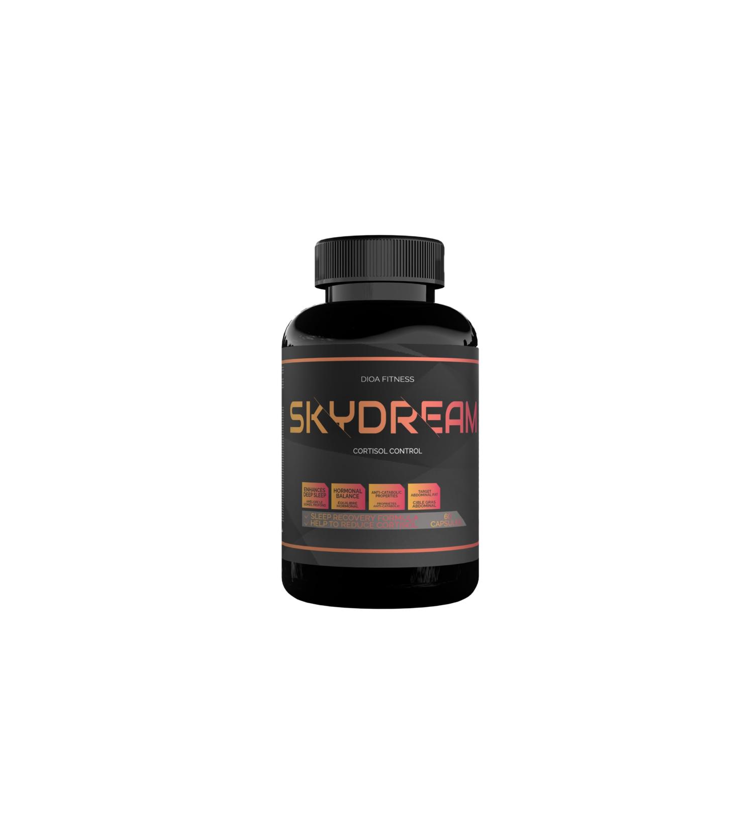 Dioa Fitness Sky Dream 120 capsules is the ideal overnight recovery formula. It brings deep and recuperative sleep helps stabilize cortisol helps with fatigue and fights stress. SkyDream is a regenerative formula that improves the process of muscle recons - Buy Online on GoSupps.com