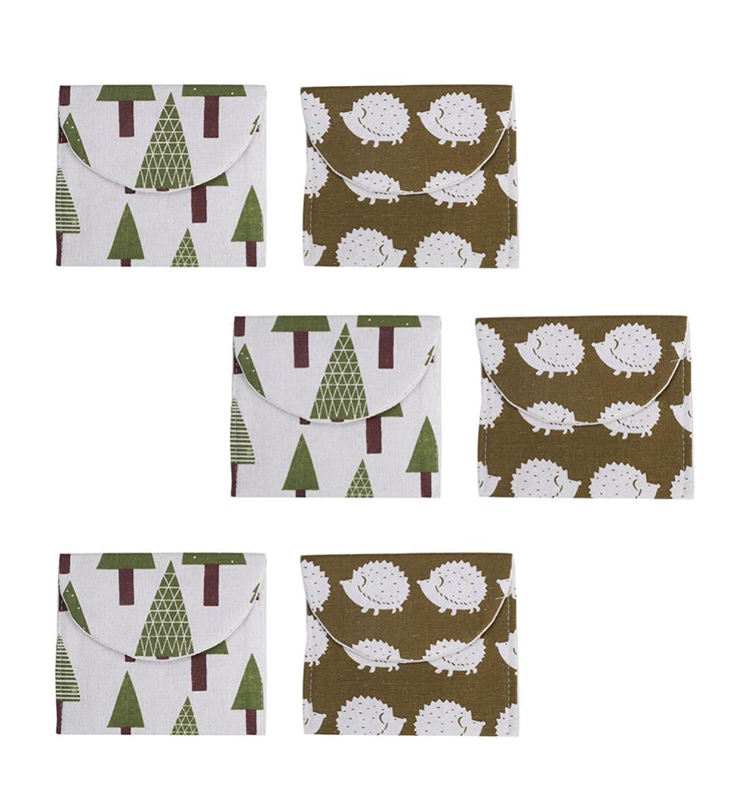 Toyvian Teen Girl Purse 6pcs Sanitary Napkin Storage Bag Set - Portable Pad Coin & Makeup Bags for Women and Girls - Buy Online on GoSupps.com