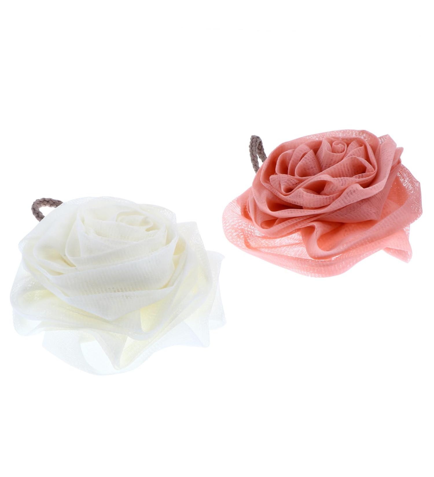 Buy Hemoton 2 Pcs Rose Bath Flower Scrubber - Exfoliating Bath Sponge & Loofah for Luxurious Shower Experience | International Shipping Available - Buy Online on GoSupps.com