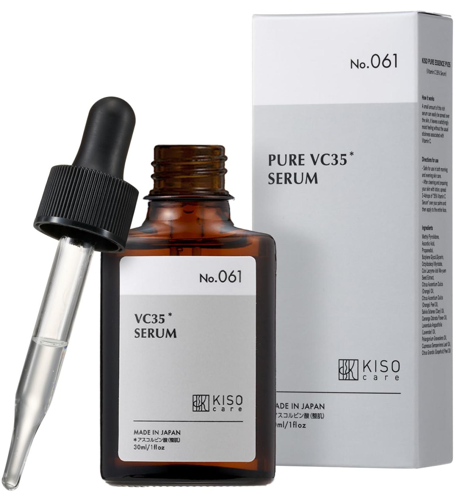 35% Pure Vitamin C Serum for Face - Japanese Coix Barley Extract | 30ml 1oz - Brightening & Anti-Aging - Buy Online on GoSupps.com