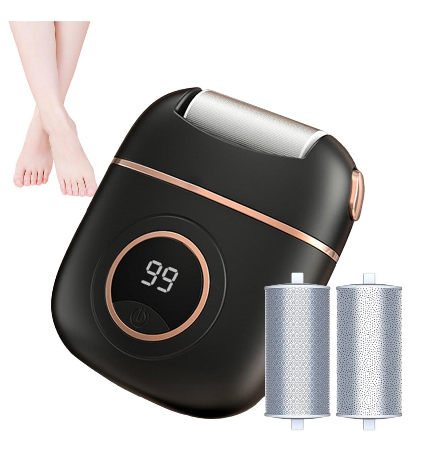 Weppduk Electric Foot File | Safe Waterproof Electric Foot File Callus Remover | Rechargeable Foot Scrubber Dead Skin Remover for Family Men Friends - Buy Online on GoSupps.com