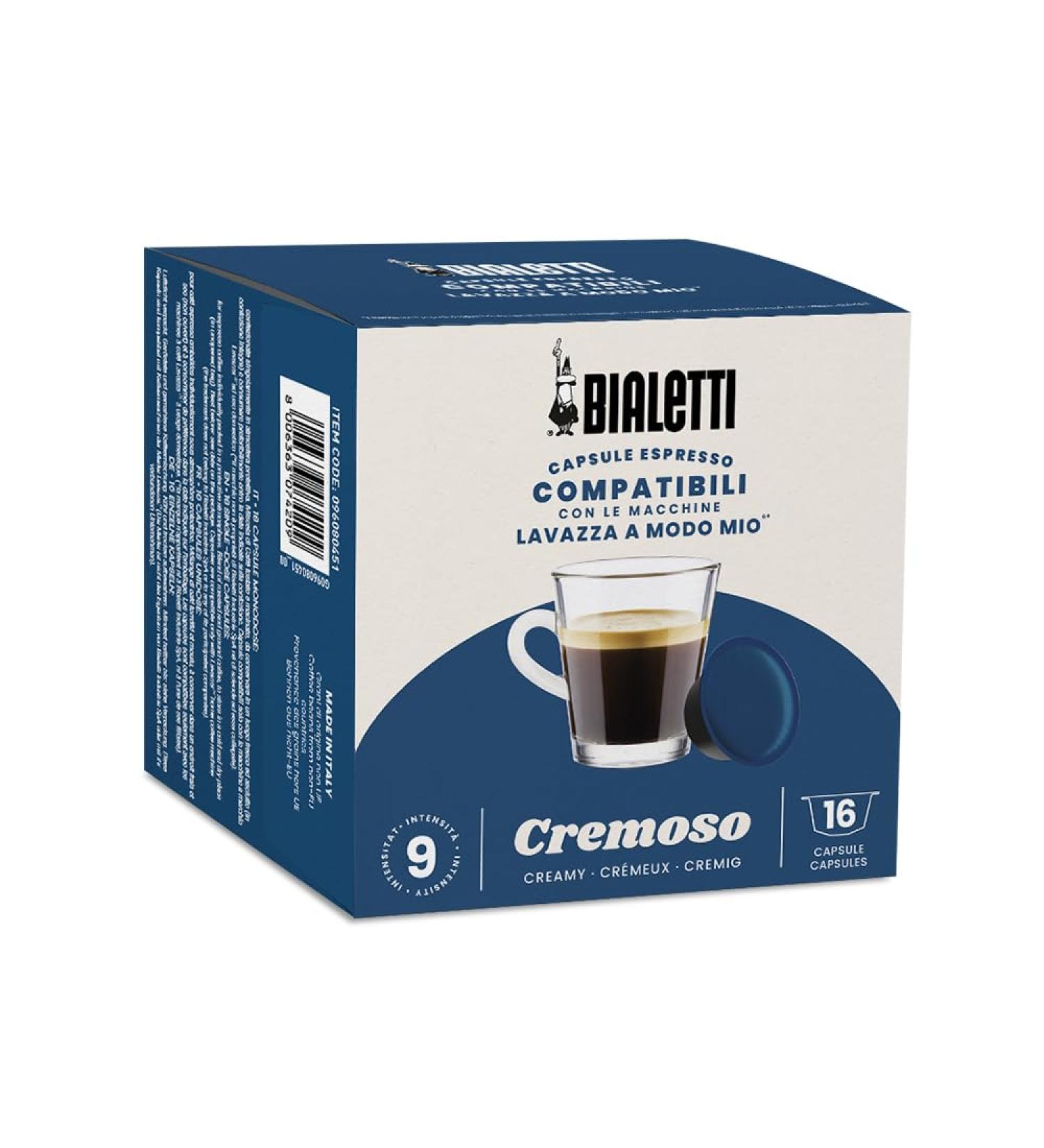 Bialetti Caf Capsules compatible with Lavazza - Creamy - 16 Capsules - Buy Online on GoSupps.com