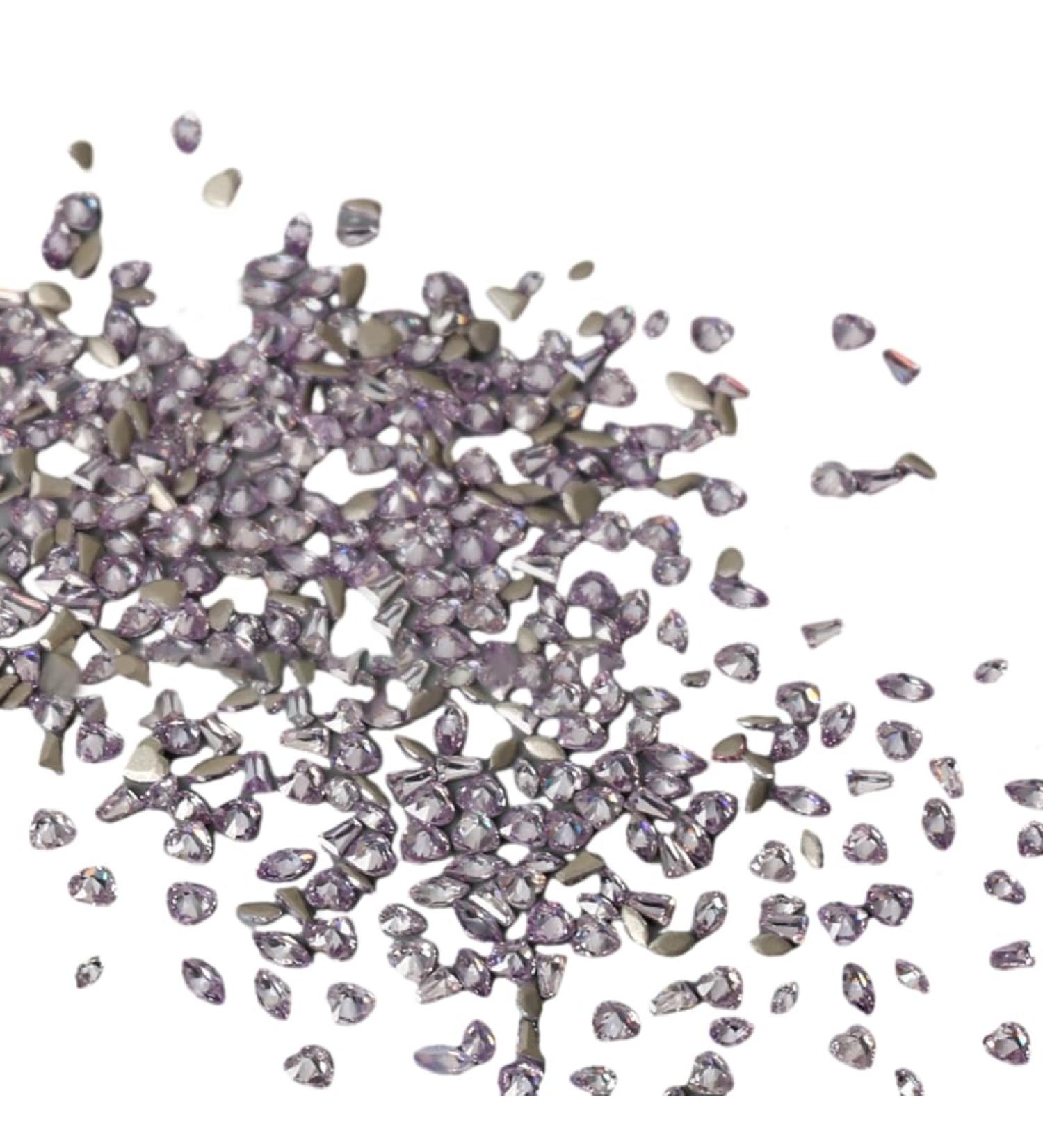 TQUXNGA Nail Art 50 Rhinestones and Irregular Jewels Set for Creative Designs Manicure Purple - Buy Online on GoSupps.com