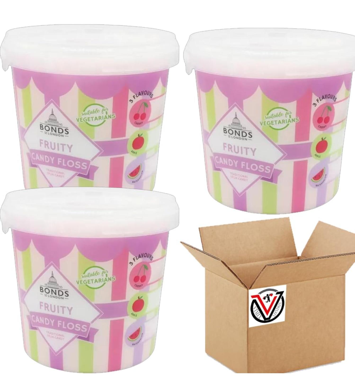 03 x Bondds Candy Floss Cup 120g - Fruit Flavour Spun Sugar - Buy Online on GoSupps.com