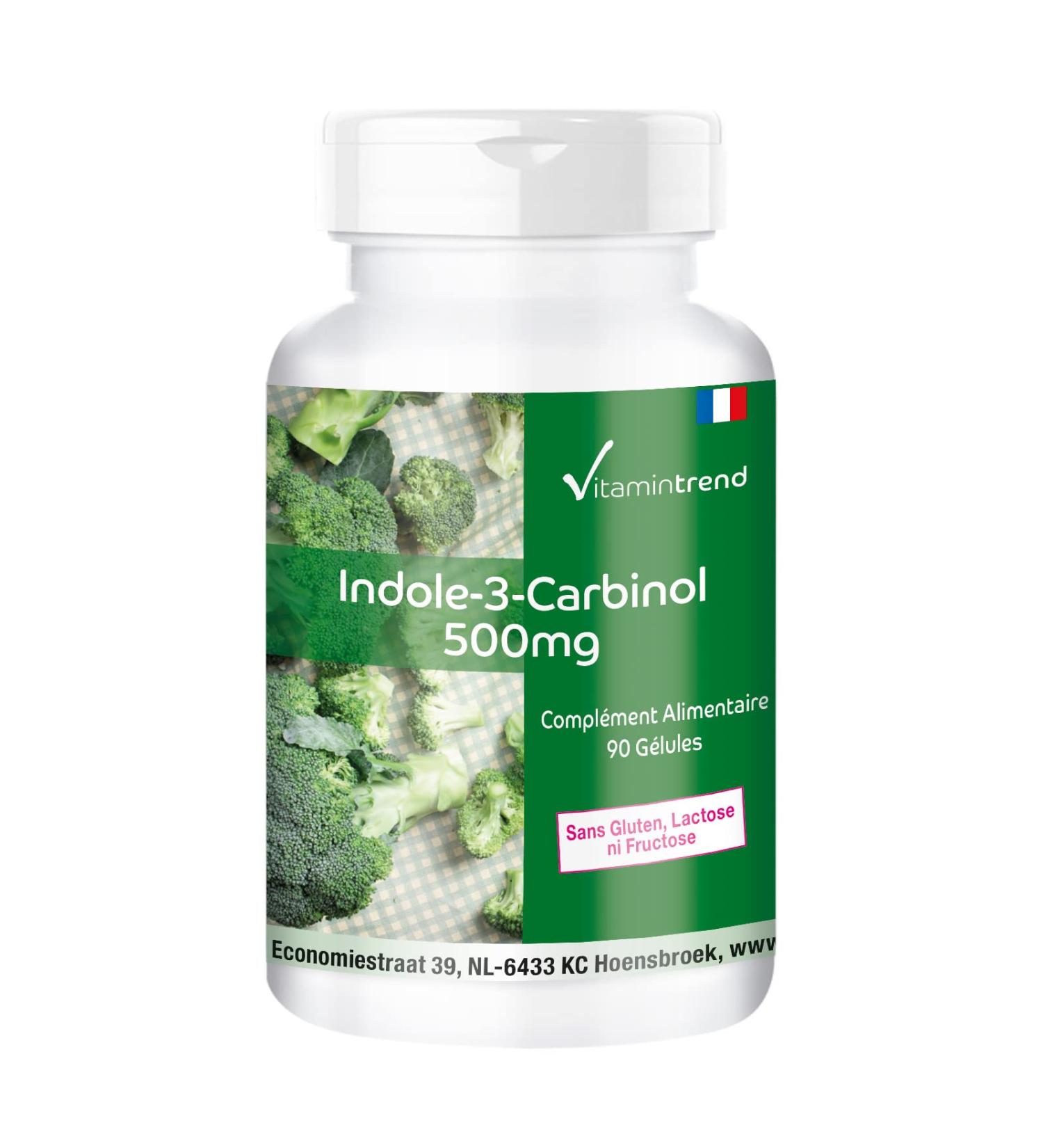 Indol-3-Carbinol 500mg - 90 Capsules - With Broccoli Powder Supplementary - Vegan | Vitamintrend  - Buy Online on GoSupps.com