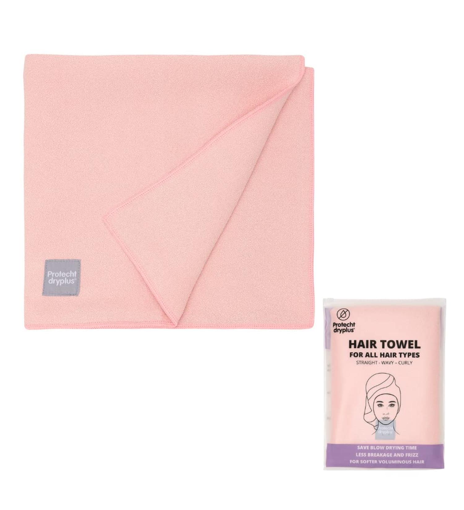 PROTECHT DRYPLUS Microfibre Hair Towel - Gossamer Pink | One Size - Buy Online on GoSupps.com