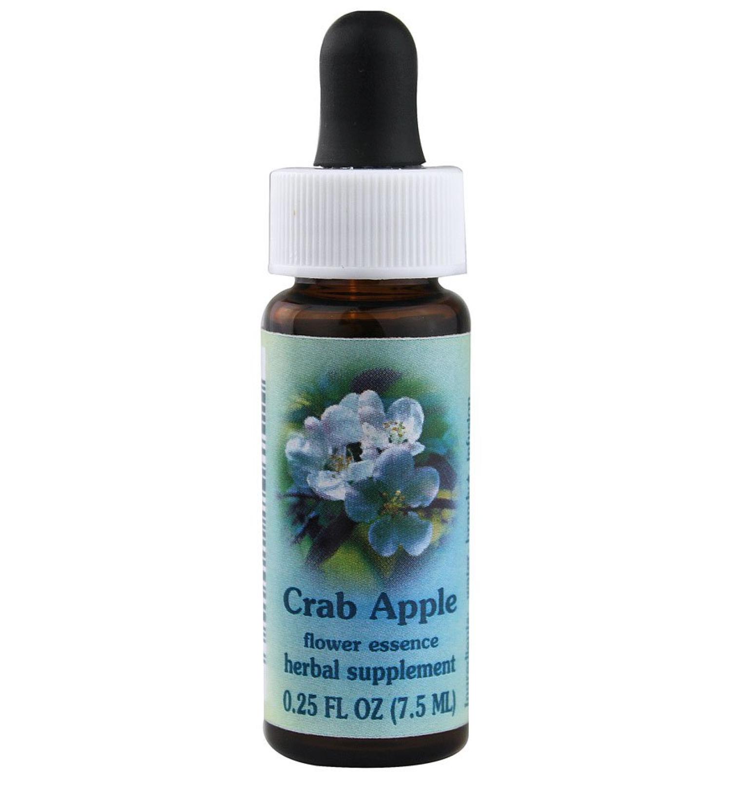 Flower Essence Services Healing Herb Supplement Dropper Crab Apple 0.25 Fluid Ounce
