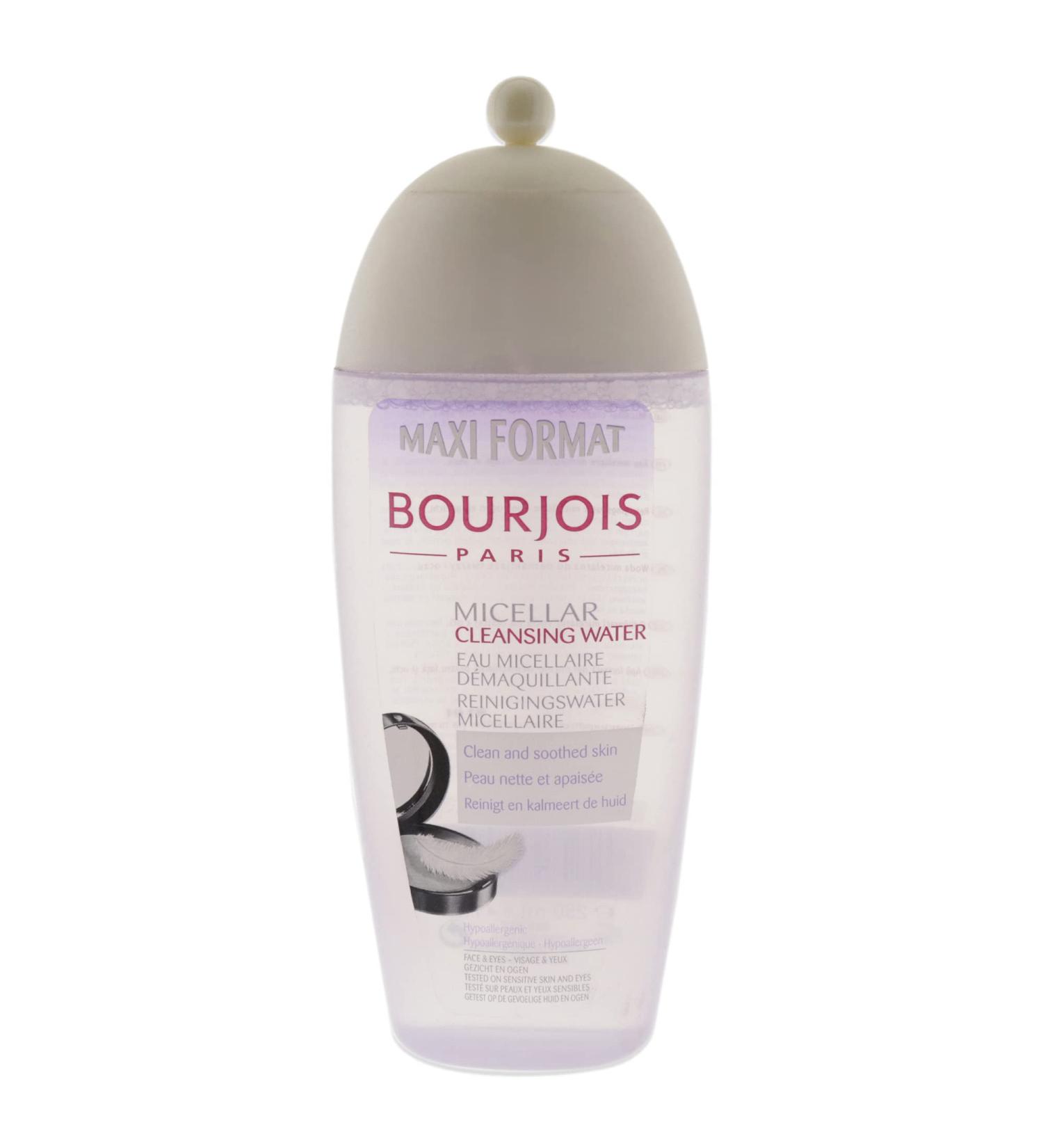 Bourjois Hypoallergenic Micellar Cleansing Water for Face & Eyes - Clean and Soothed Skin / Maxi Format 250 ml