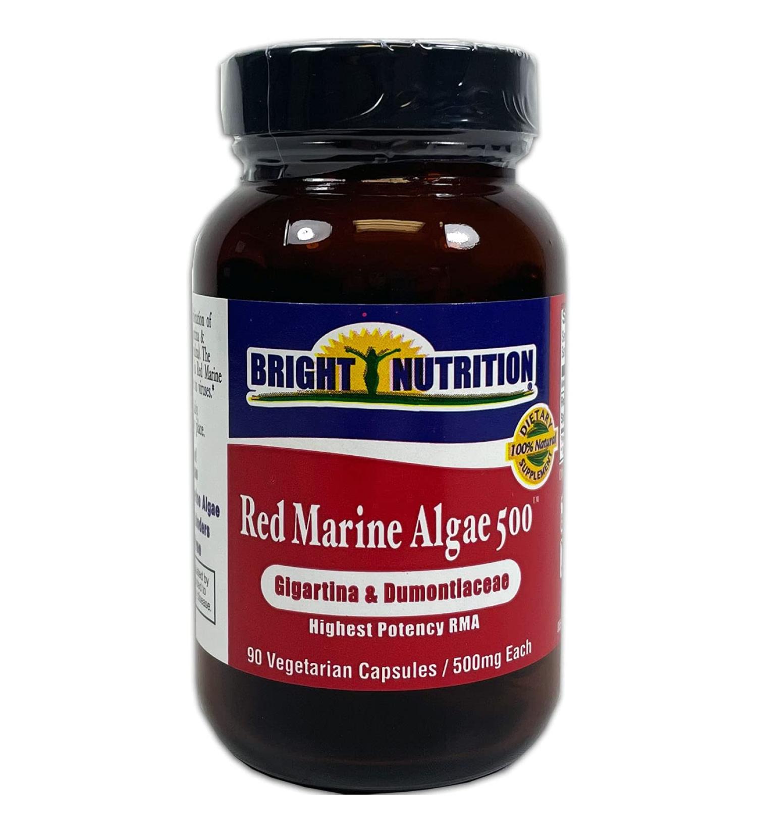 Red Marine Algae 500 - Gigartina & Dumontacea - 90 VCaps/500mg | Powerful Immune Support - Buy Online on GoSupps.com