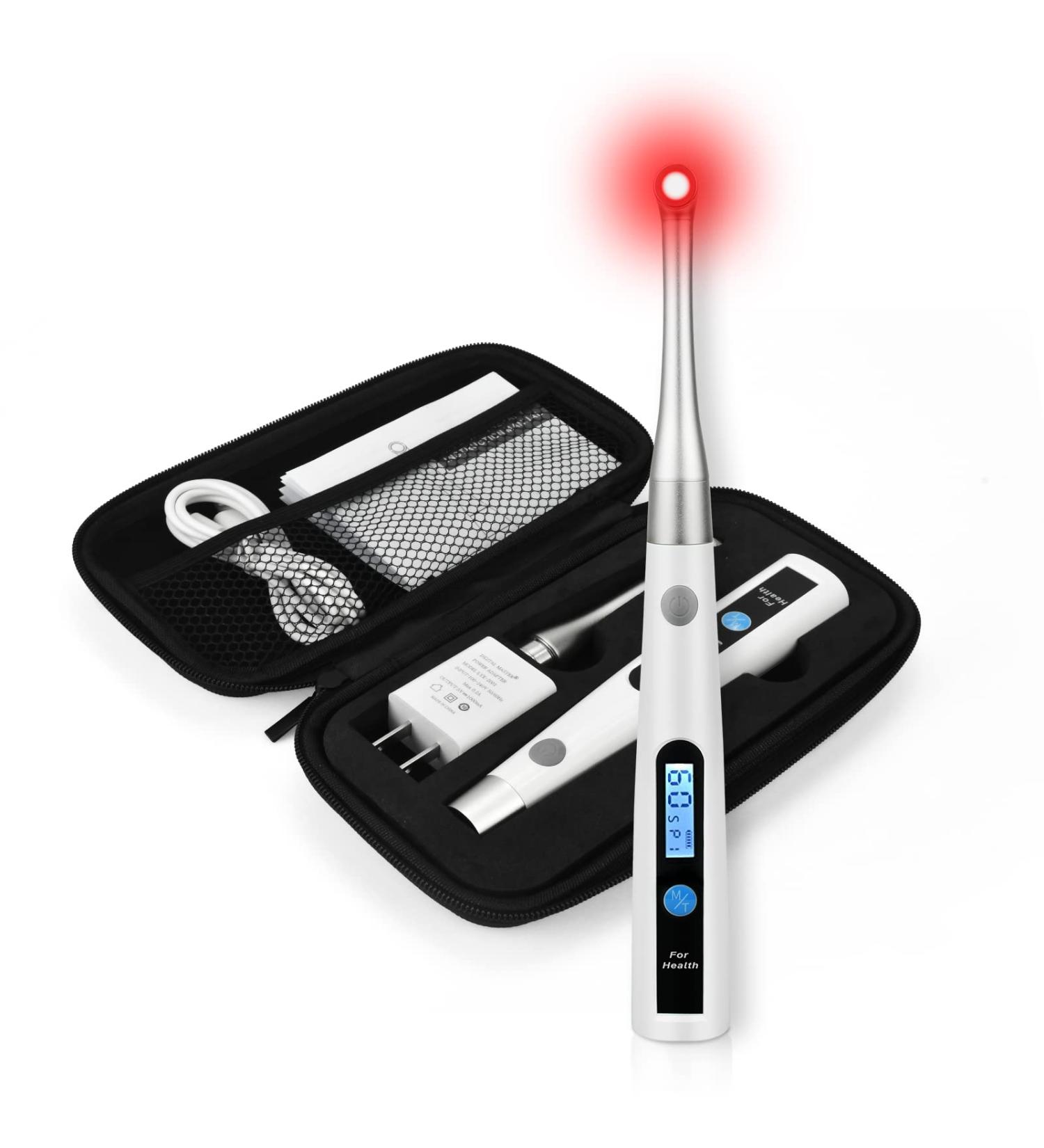 MCWOFI Red Light Therapy Device for Pain Relief and Canker Lip Sore Management - 660nm 850nm Wavelengths - Buy Online on GoSupps.com