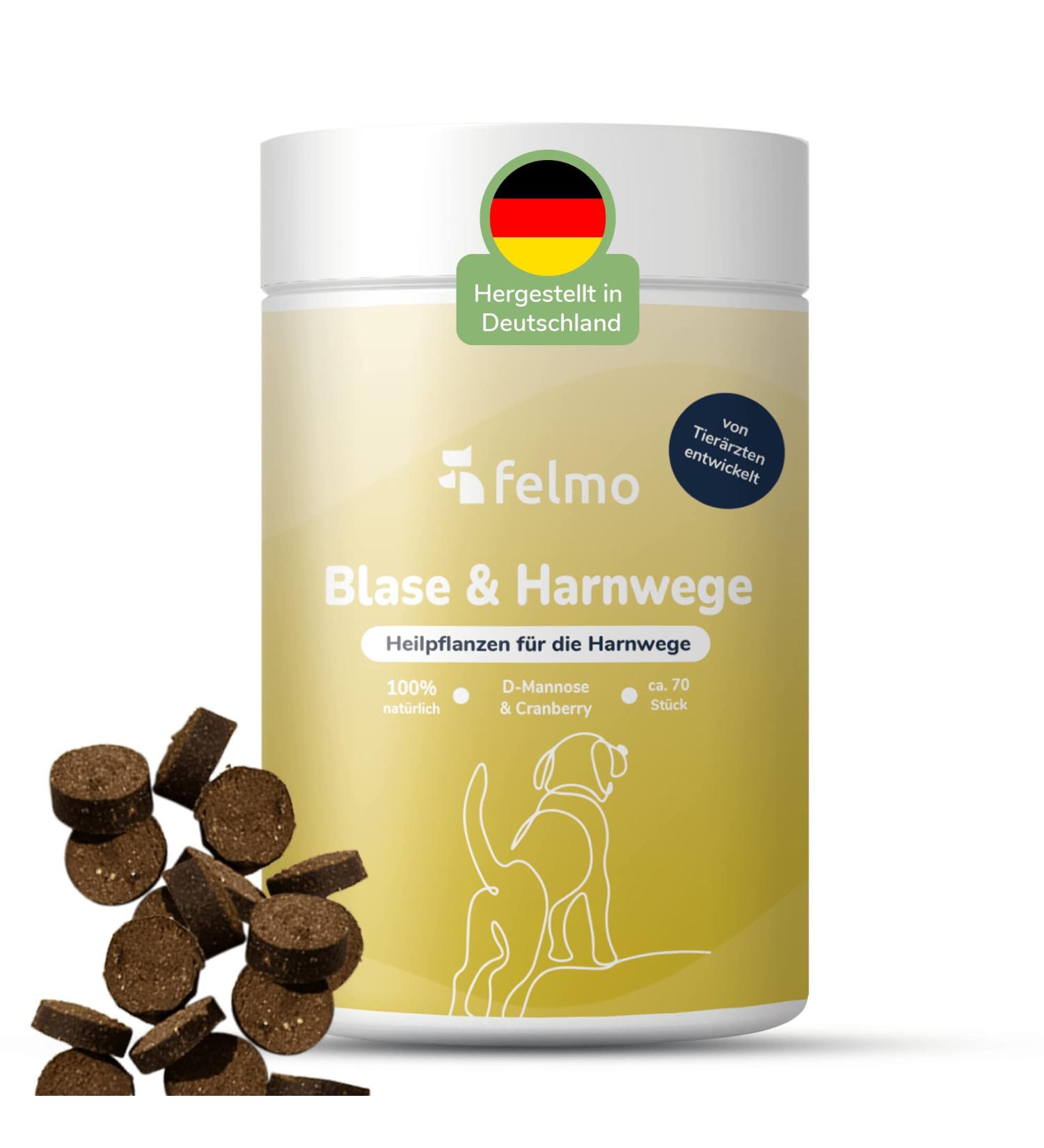 Felmo Bladder & Urinary Tract Snacks for Dogs - 70 Grain-Free Treats for Bladder Support & Incontinence Relief - Buy Online on GoSupps.com