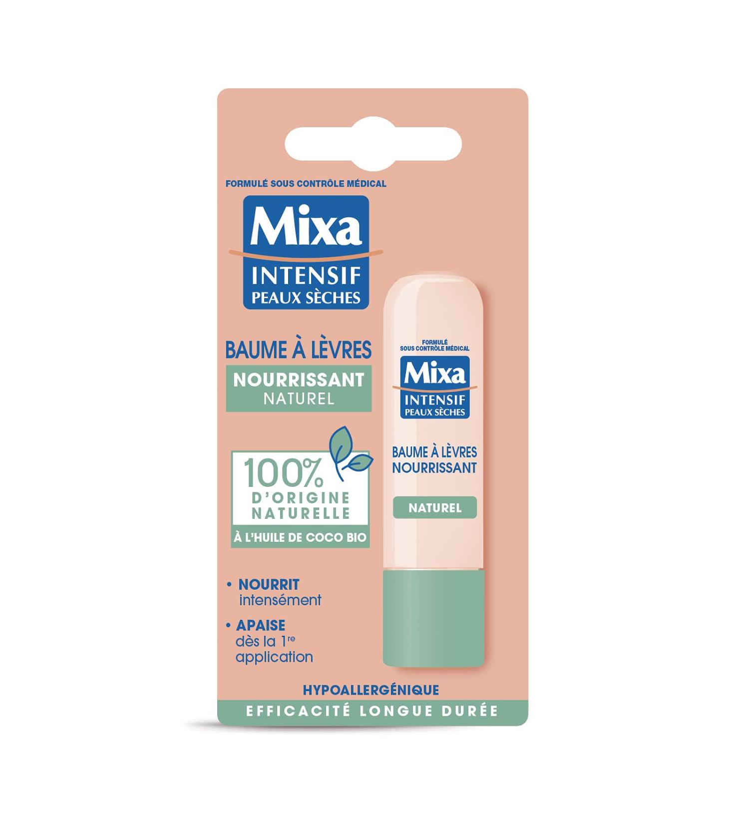 Mixa Intensif lip balm for dry skin 100% natural