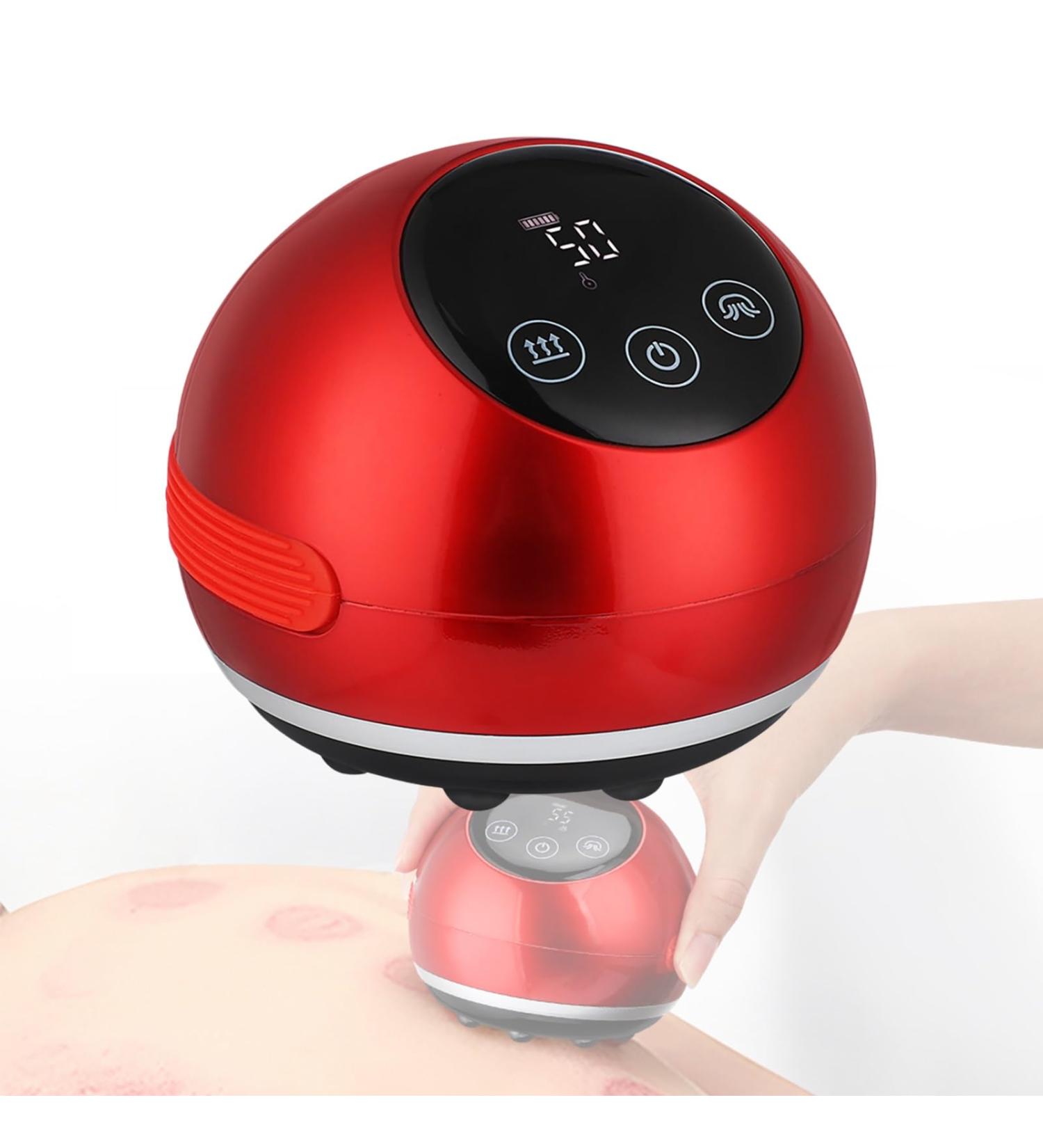 Portable Gua Sha Massage Device - 5 Temperature Levels & Suction for Cellulite & Body Fatigue Relief | International Shipping - Buy Online on GoSupps.com