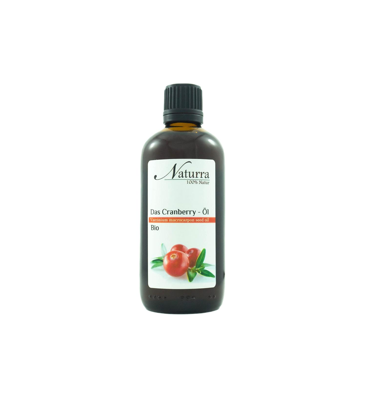 Organic Cranberry Seed Oil 100ml - Cold Pressed & Unrefined Virgin | Naturra Natural Cosmetics in Food Quality - Buy Online on GoSupps.com