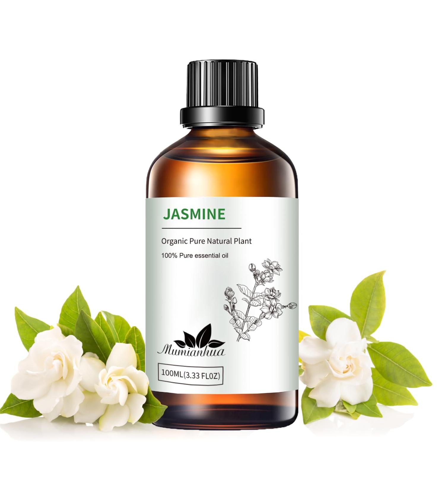 Jasmine Essential Oil Pure Jasmine Oil Mumianhua Nighttime Floral Bliss for Pillow Mist & Luxurious Perfume Bedroom Diffuser & Skin Elixir 3.38 Fl Oz - Buy Online on GoSupps.com