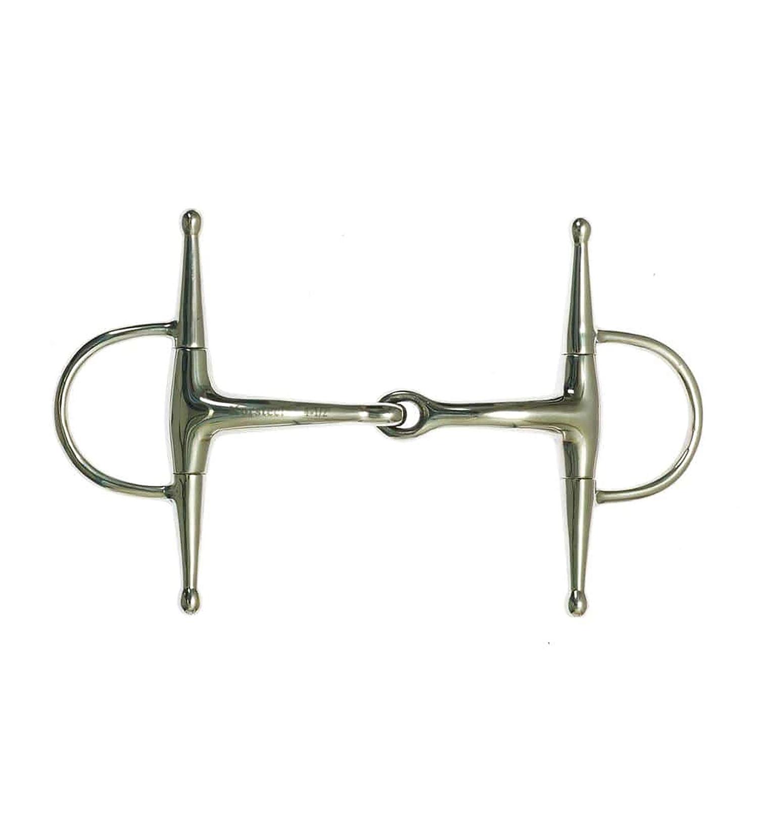 Korsteel stainless steel single jointed gag bit (150mm) (silver)