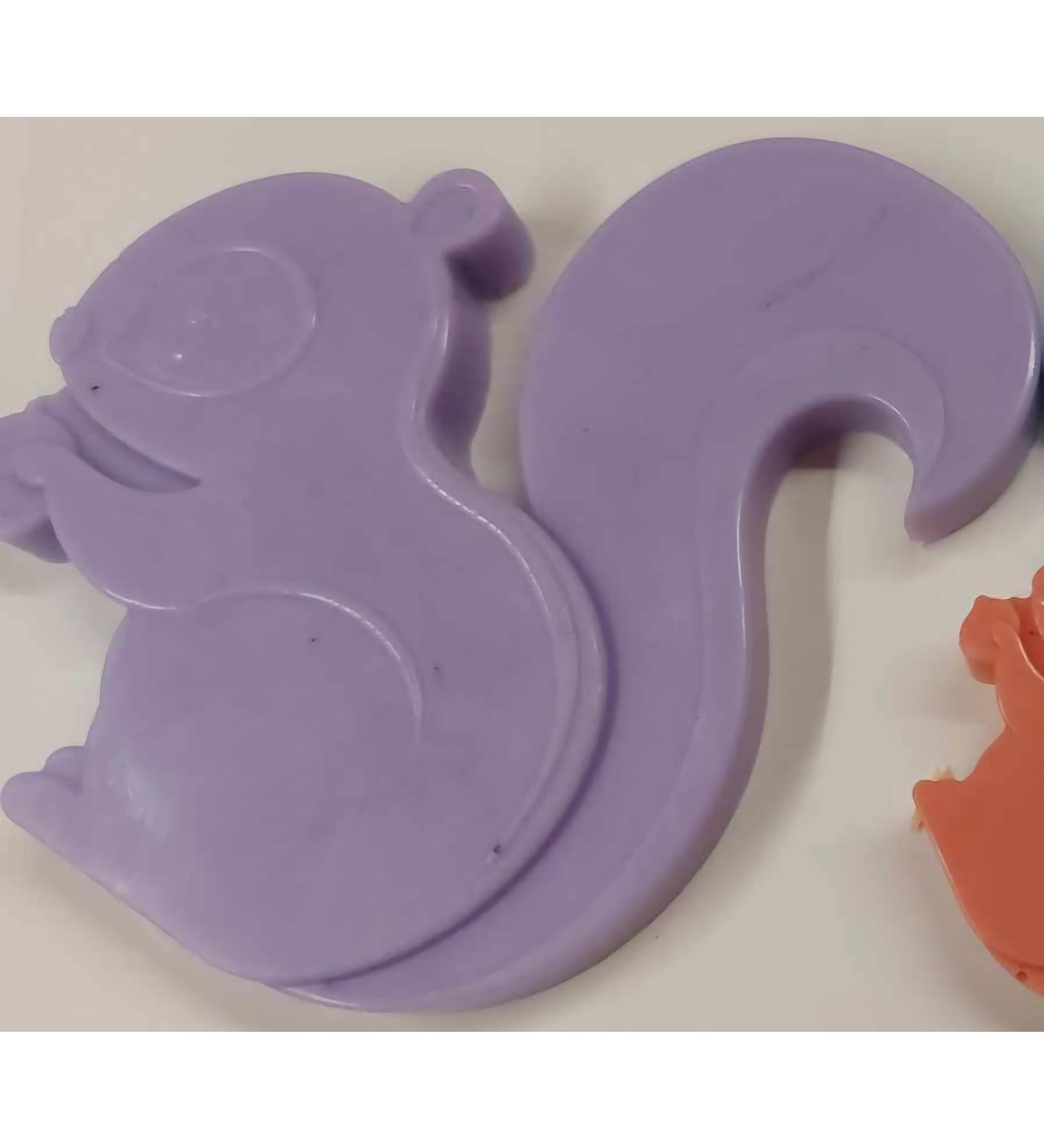 Squirell soap 7cm soaps fragrance free suitable for sensitive skin. colours will vary